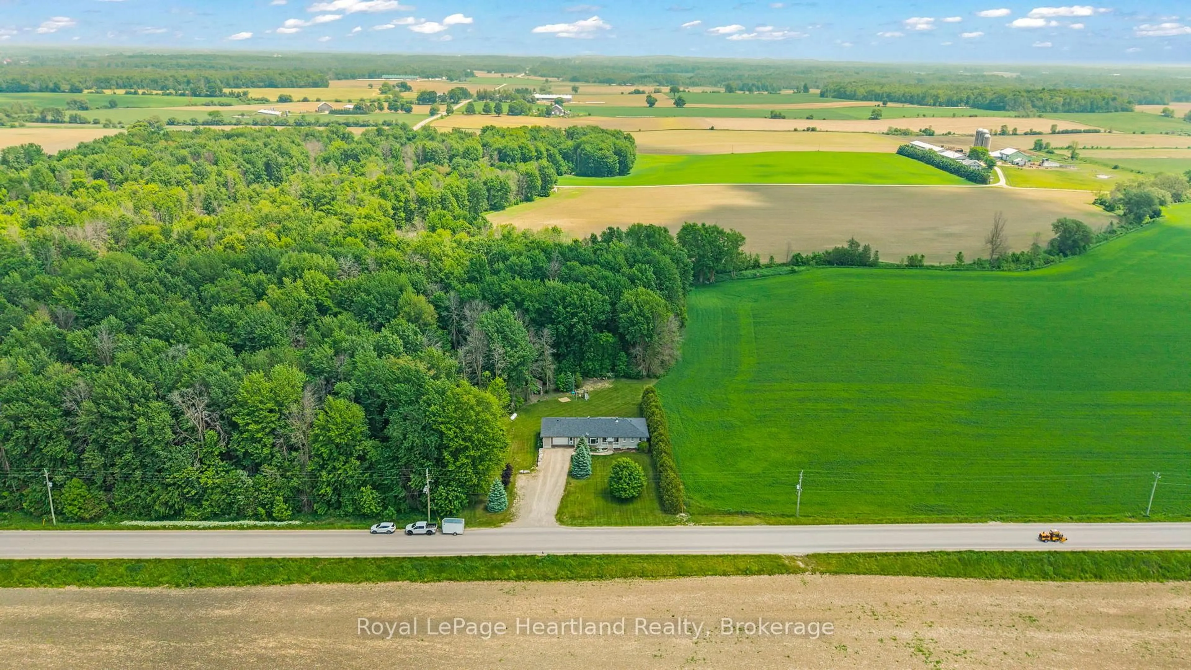 A pic from outside/outdoor area/front of a property/back of a property/a pic from drone, water/lake/river/ocean view for 9629 AYTON Rd, Minto Ontario N0G 1Z0