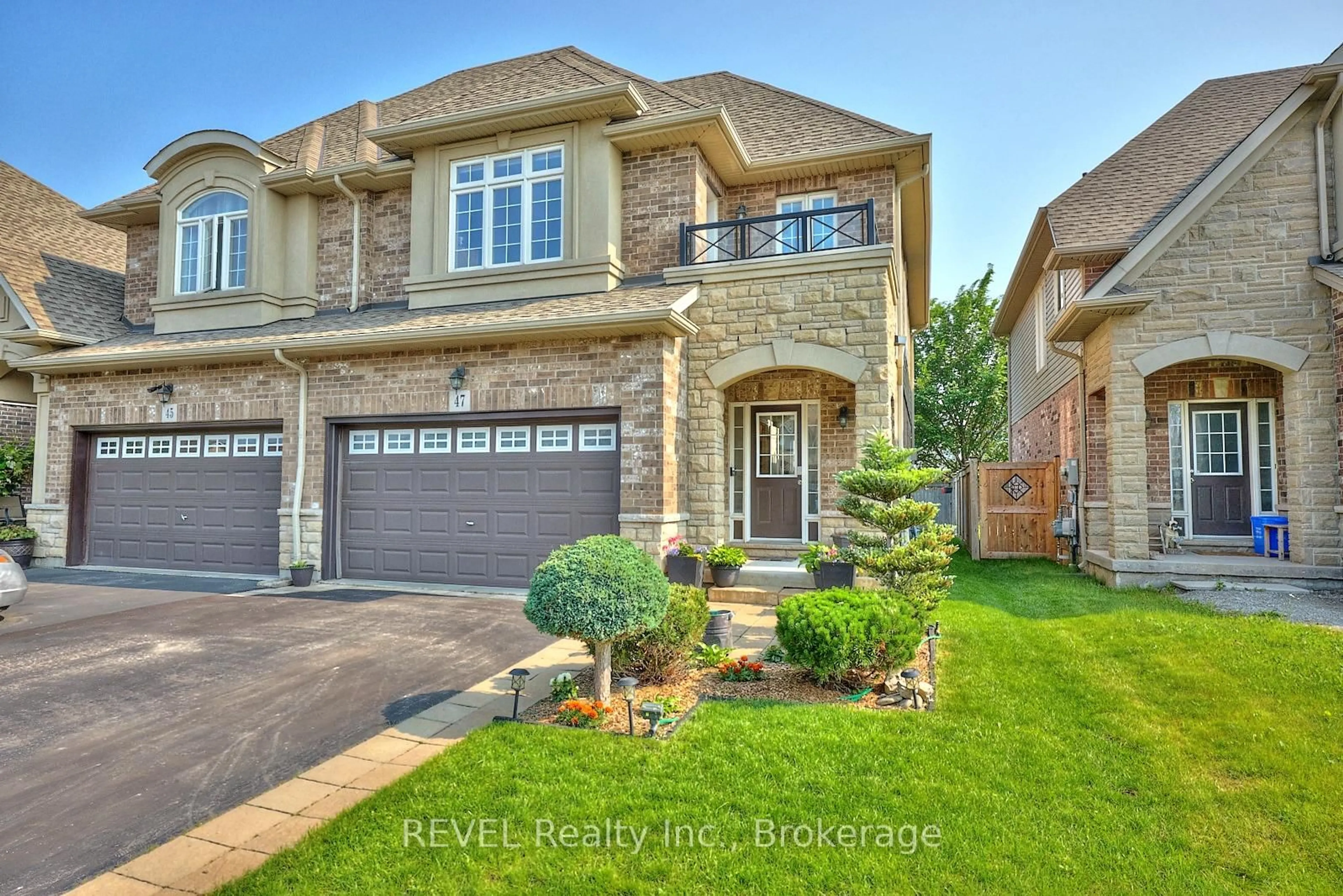 Home with brick exterior material, street for 47 Galileo Dr, Hamilton Ontario L8E 0H1
