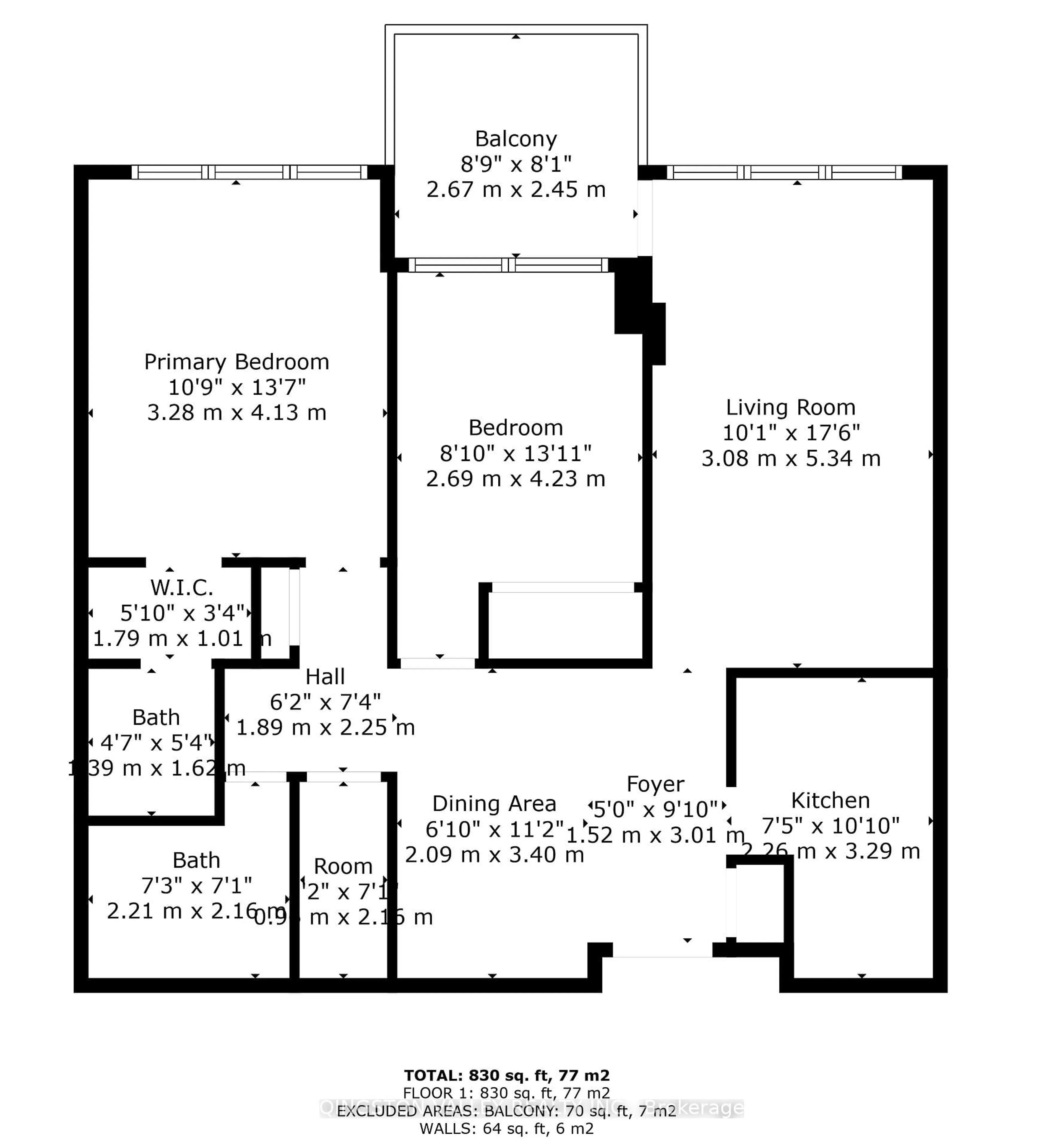 Floor plan for 555 BRITTANY Dr #404, Ottawa Ontario K1K 4C5