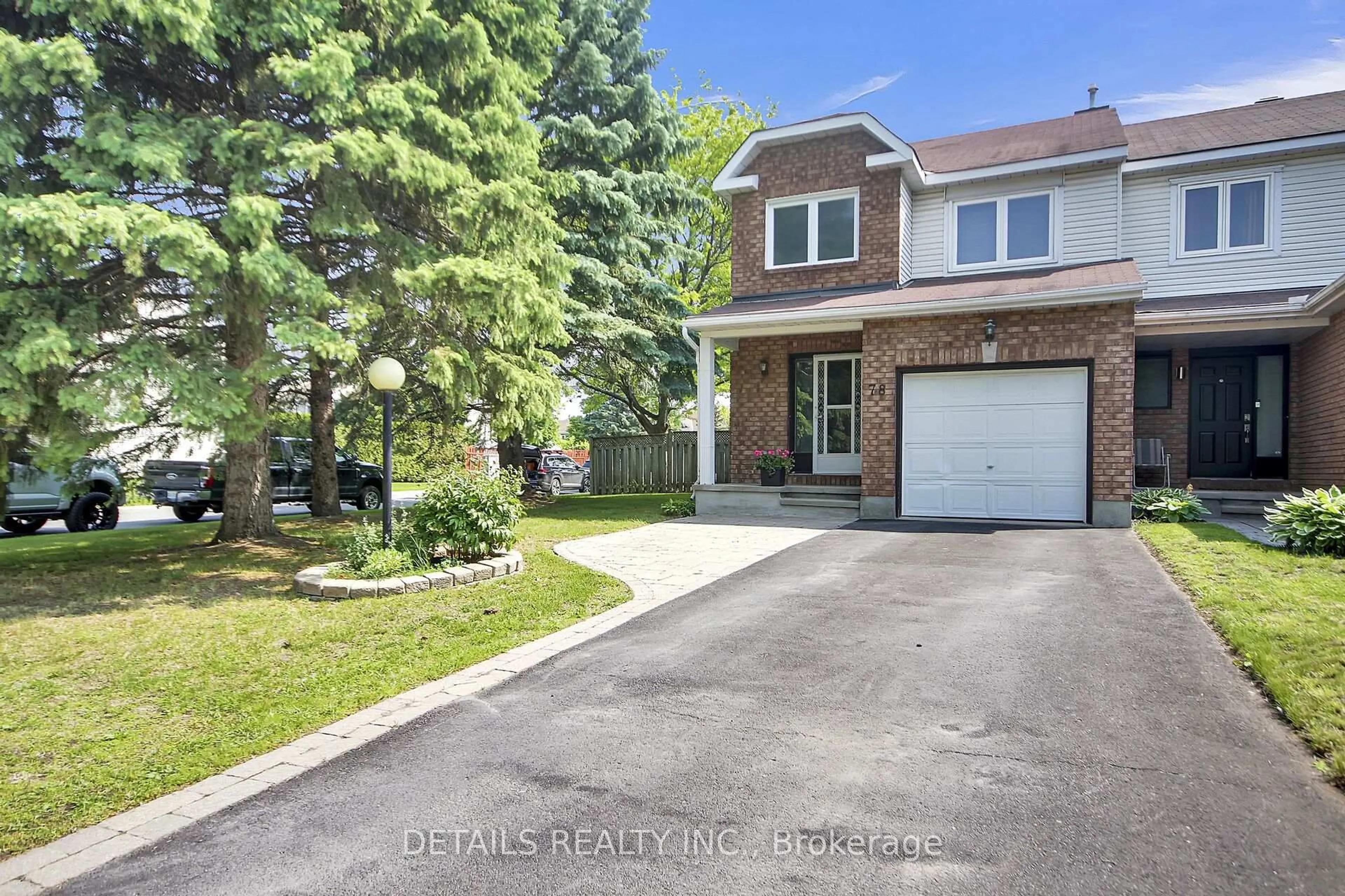Home with brick exterior material, street for 78 Markland Cres, Ottawa Ontario K2G 5Z6