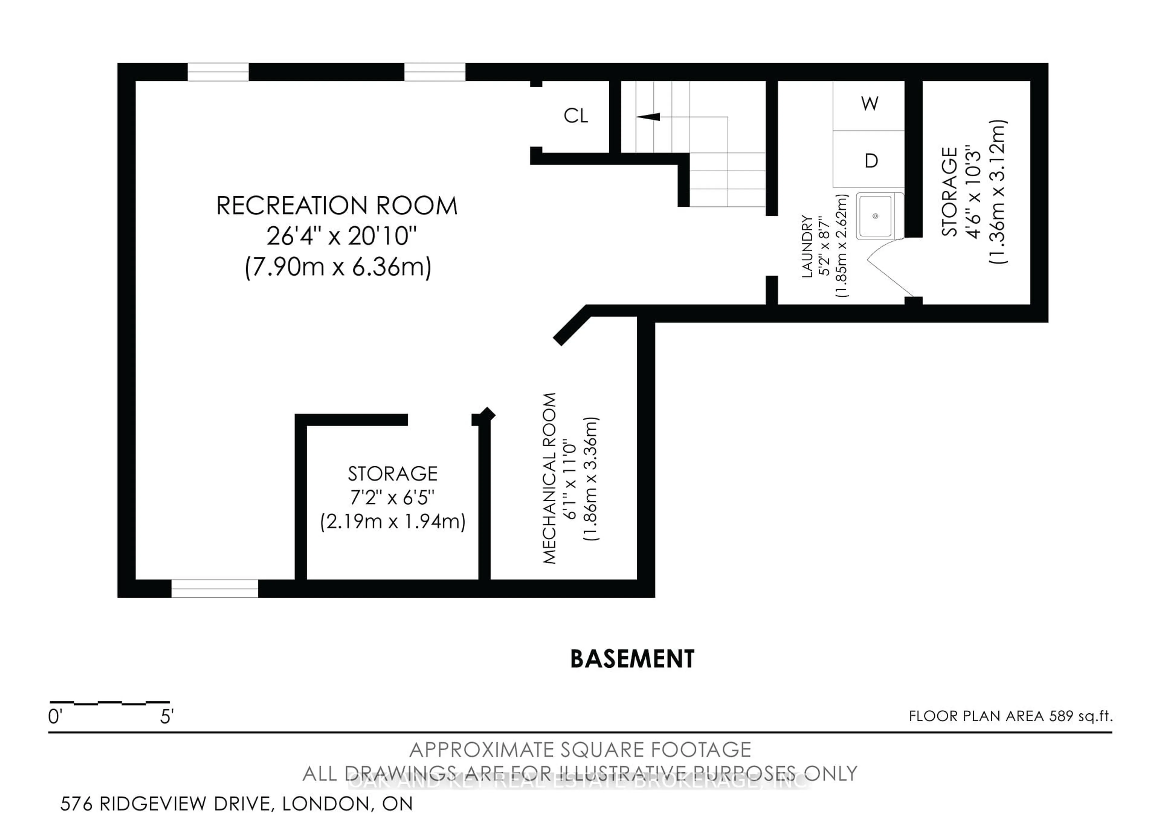 Floor plan for 576 Ridgeview Dr, London East Ontario N5Y 6H8