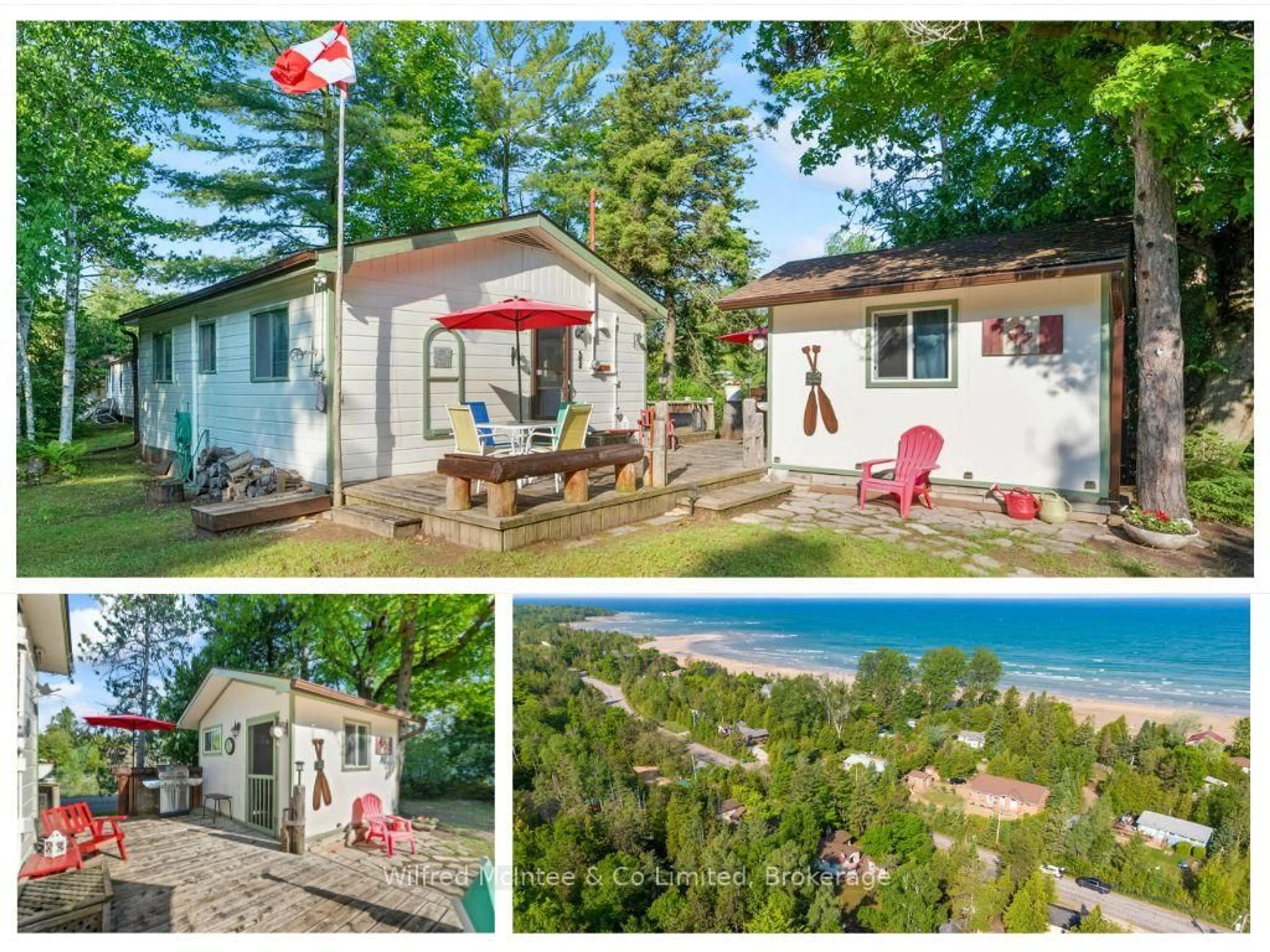 A pic from outside/outdoor area/front of a property/back of a property/a pic from drone, water/lake/river/ocean view for 1153 2ND Ave, Native Leased Lands Ontario N0H 2G0