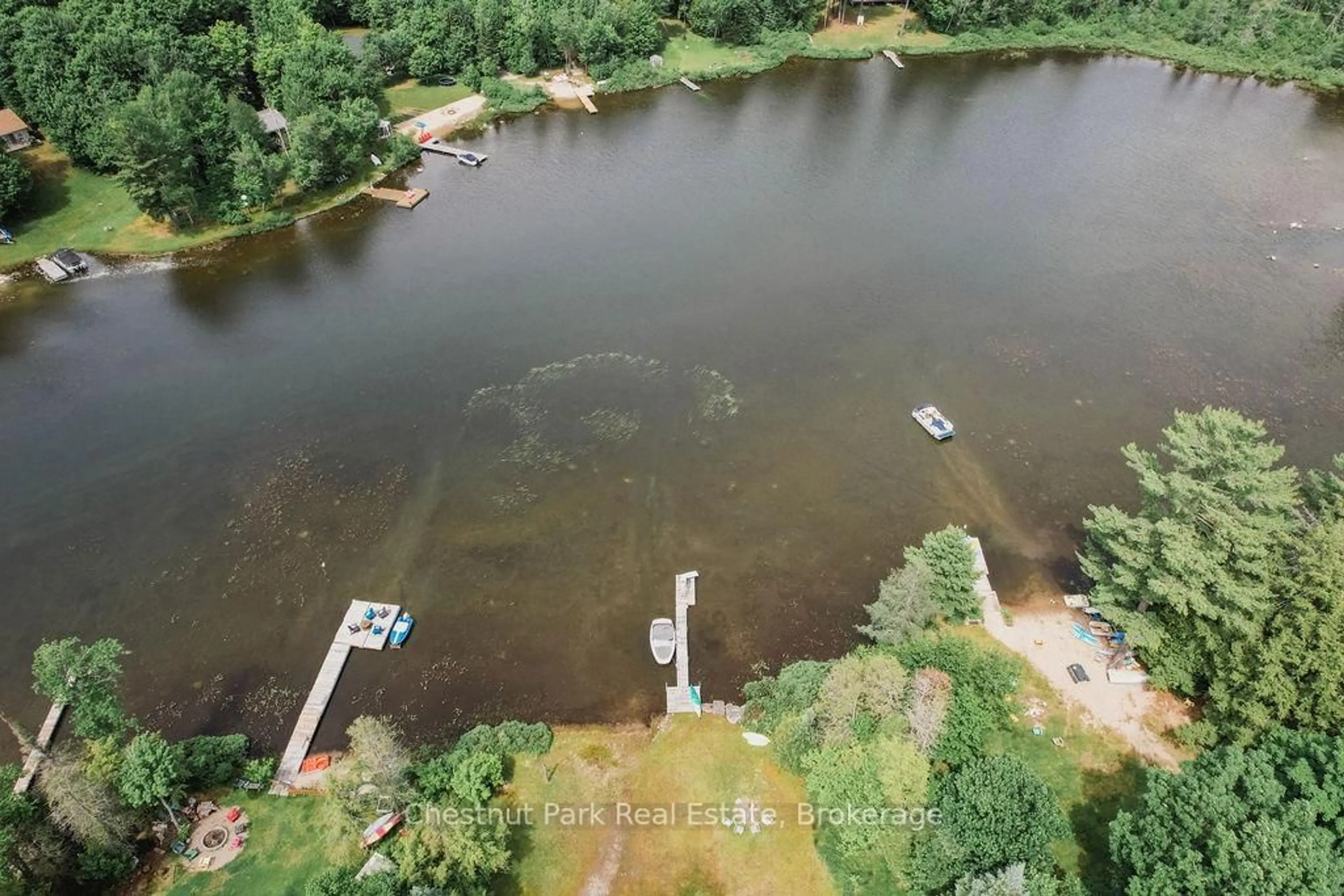 A pic from outside/outdoor area/front of a property/back of a property/a pic from drone, water/lake/river/ocean view for 893 Relative Rd, Armour Ontario P0A 1C0