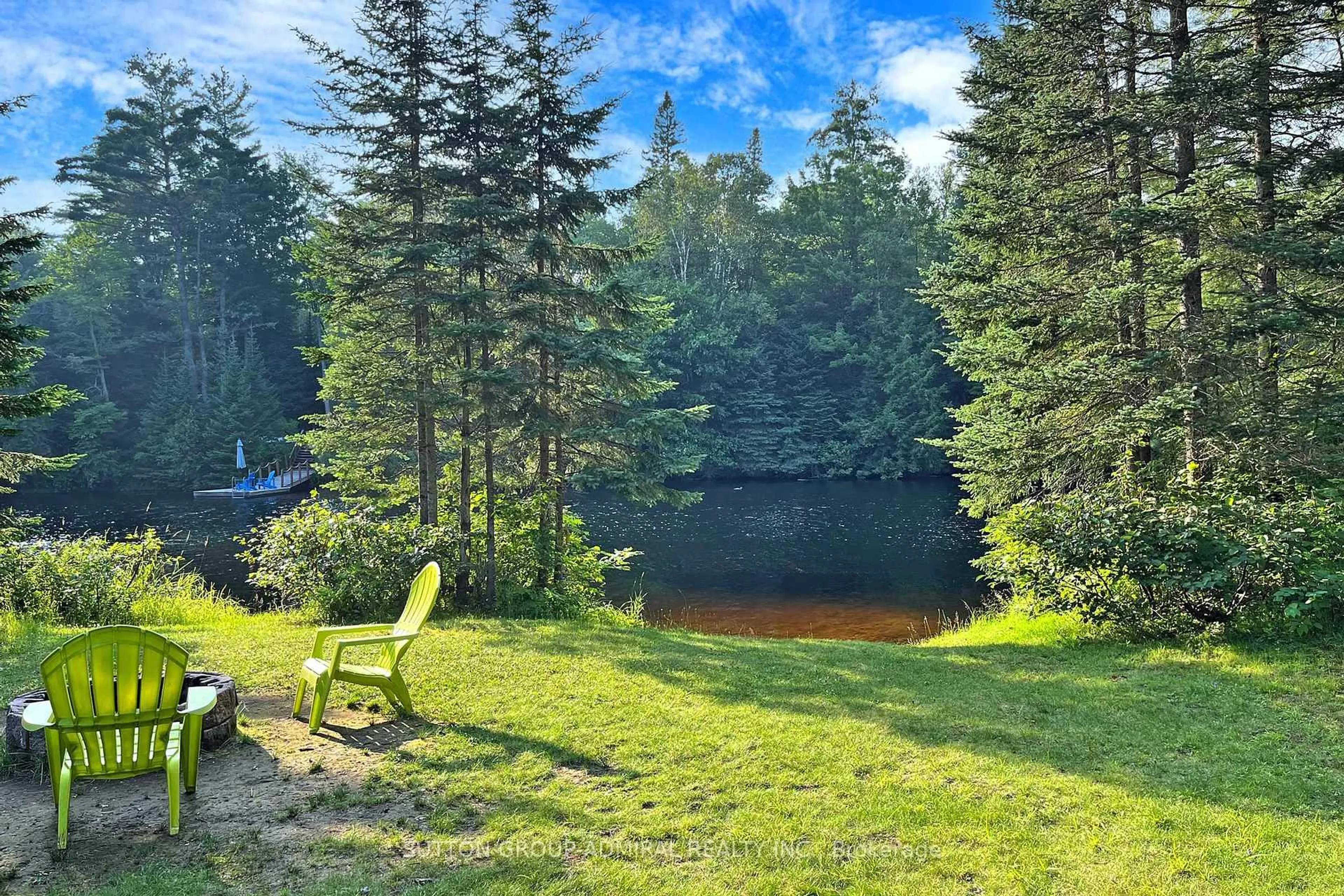 Patio, water/lake/river/ocean view for 477 Balsam Chutes Rd, Huntsville Ontario P0B 1L0