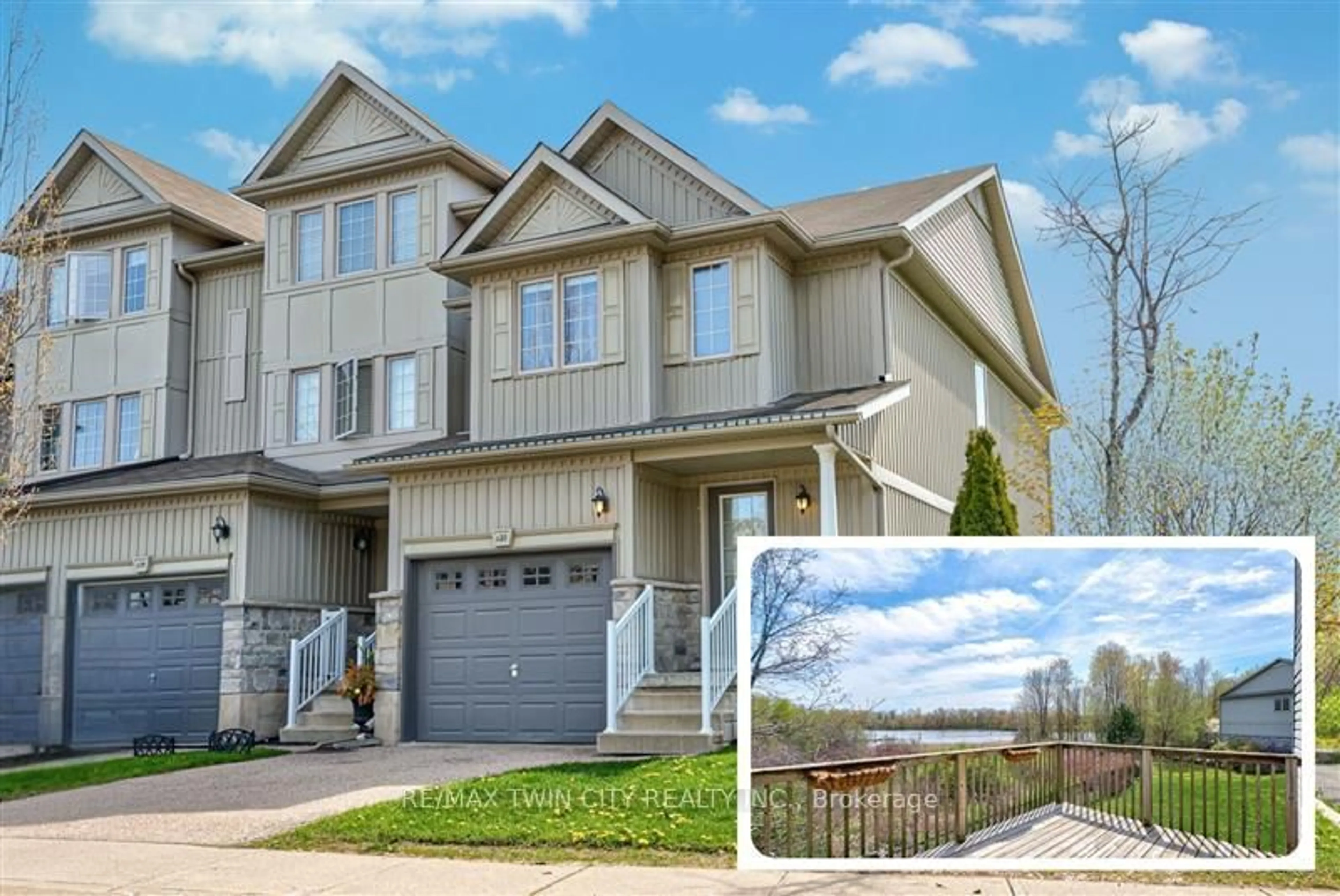 Home with vinyl exterior material, street for 20 David Bergey Dr #C20, Kitchener Ontario N2E 0B1