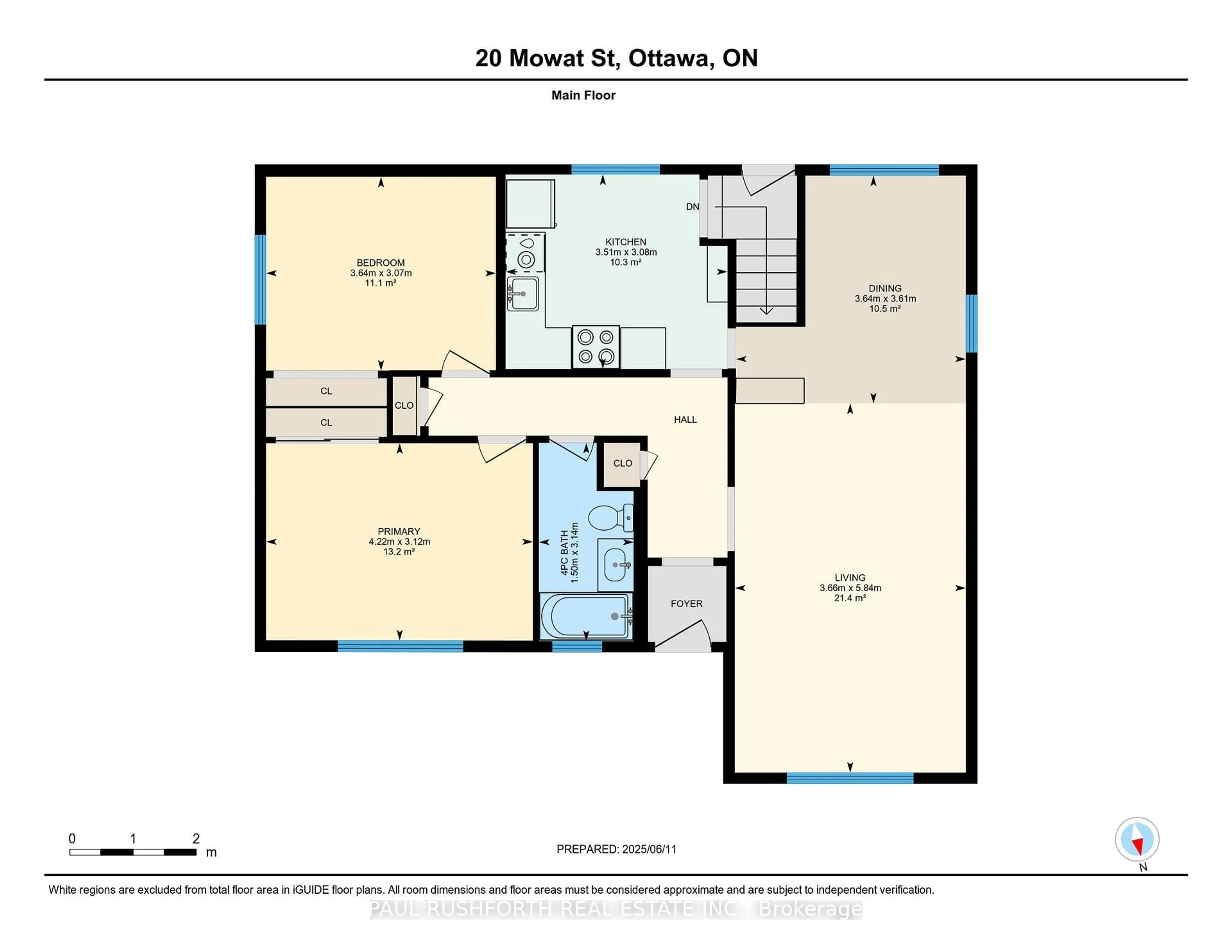 Floor plan for 20 Mowat St, Ottawa Ontario K1J 6R2