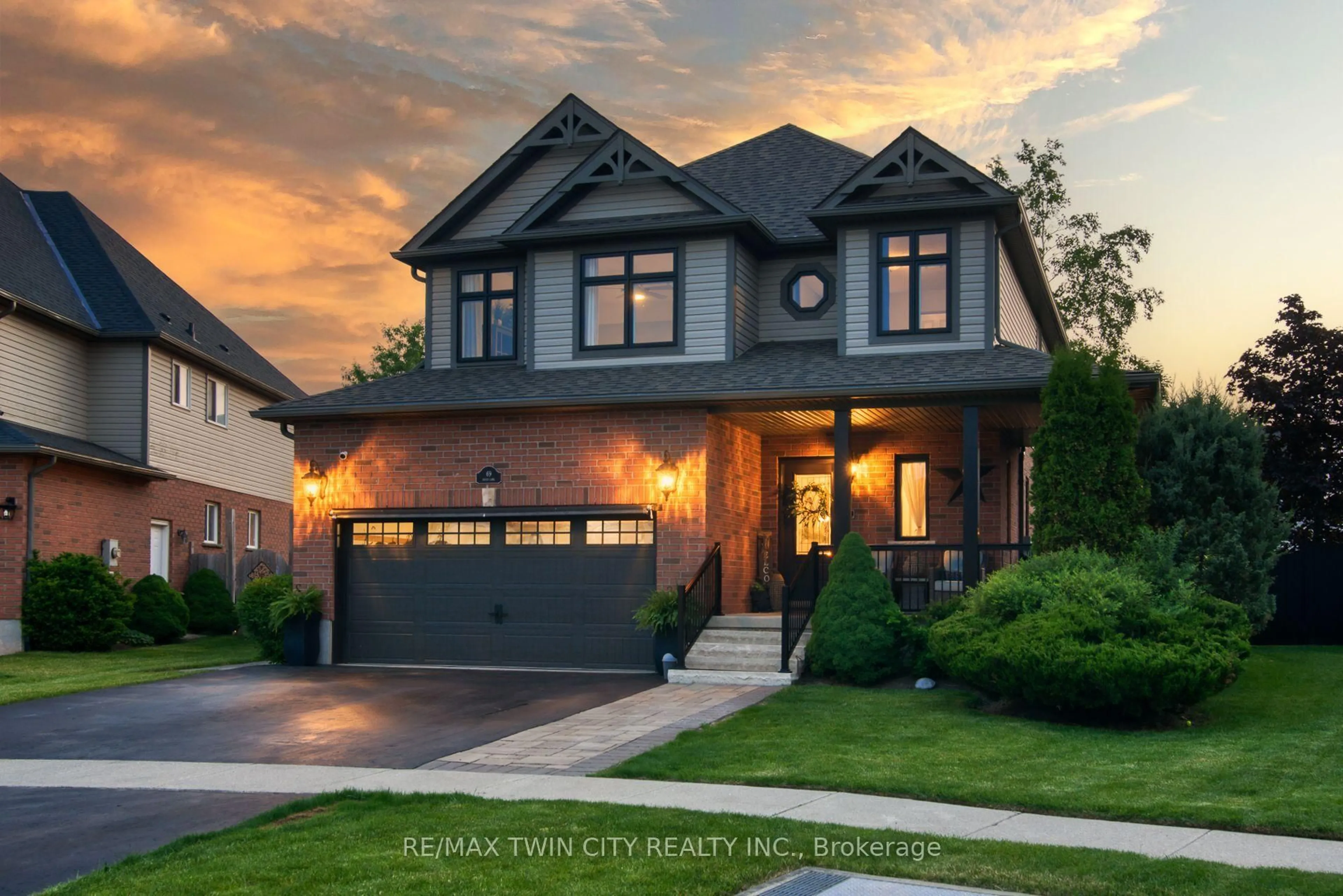 Home with brick exterior material, street for 69 Oesch Lane, Wilmot Ontario N3A 4L3