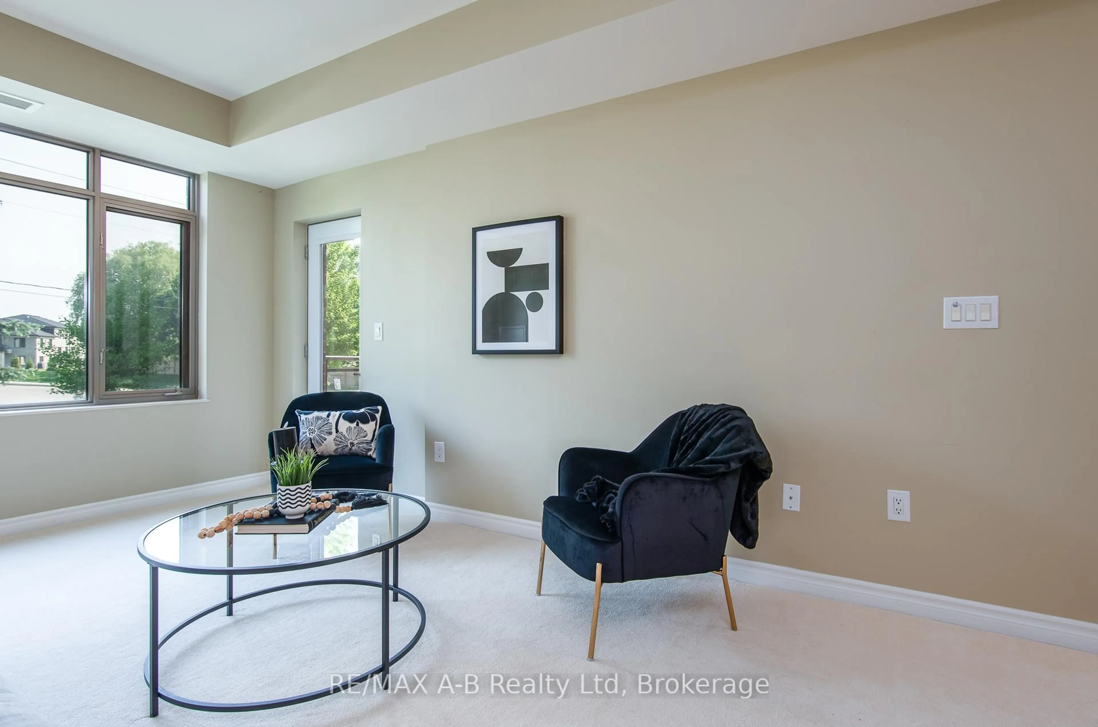 Living room with furniture, unknown for 400 Romeo St #202, Stratford Ontario N5A 0A2