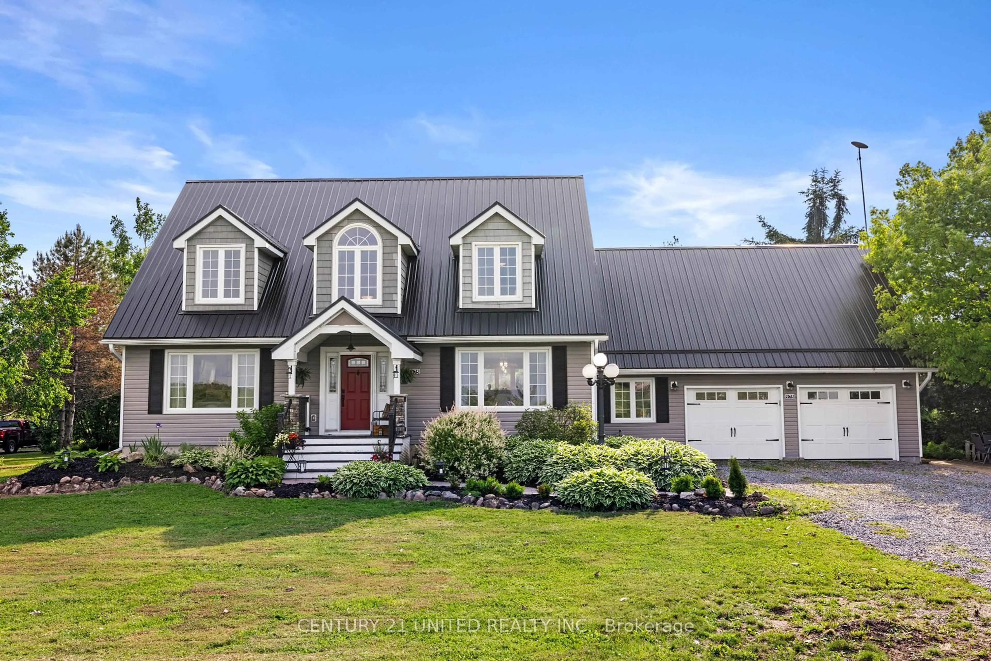 Home with vinyl exterior material, street for 975 Centre Line, Selwyn Ontario K9J 6X5