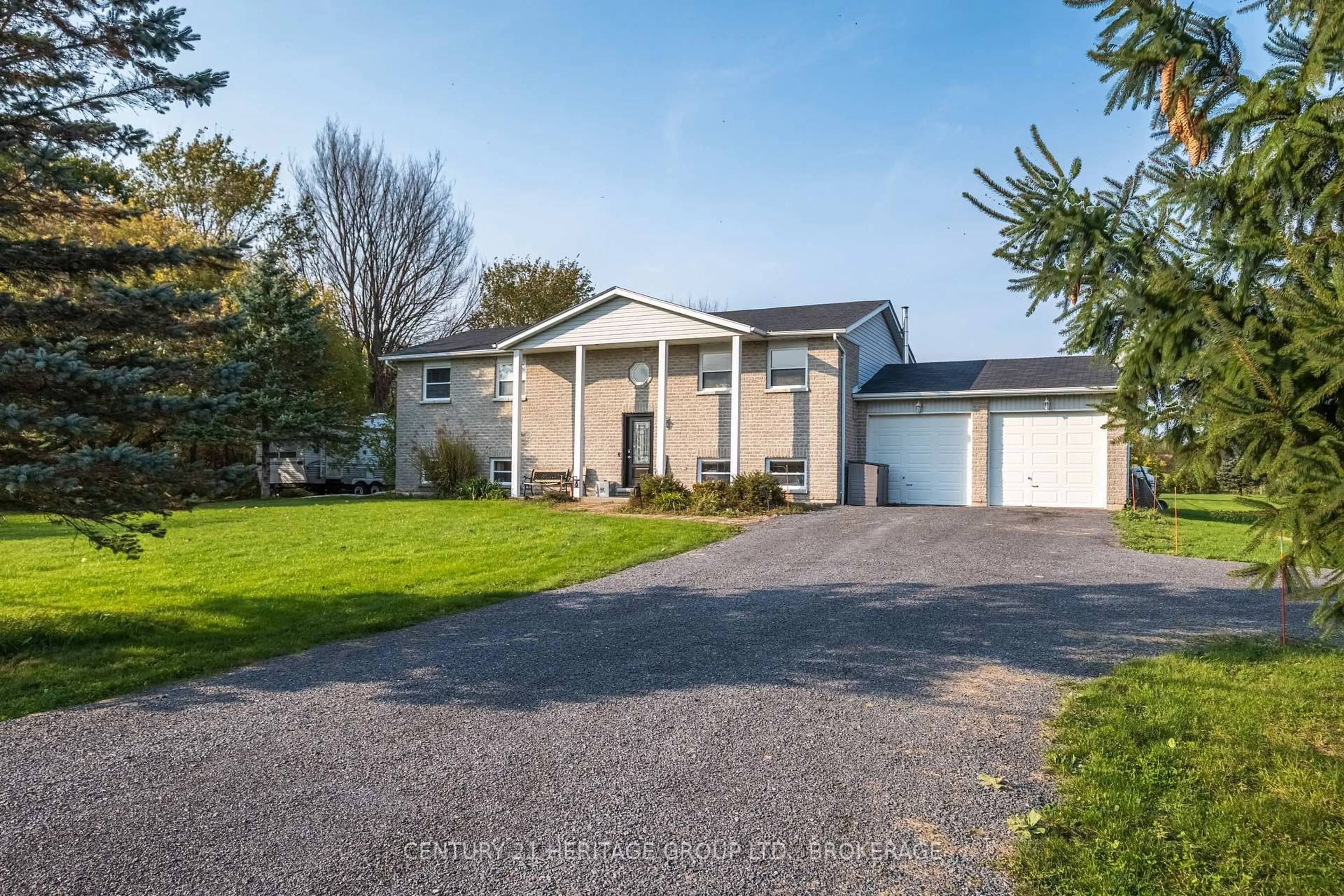 A pic from outside/outdoor area/front of a property/back of a property/a pic from drone, street for 4342 Colebrook Rd, Harrowsmith Ontario K0H 1V0
