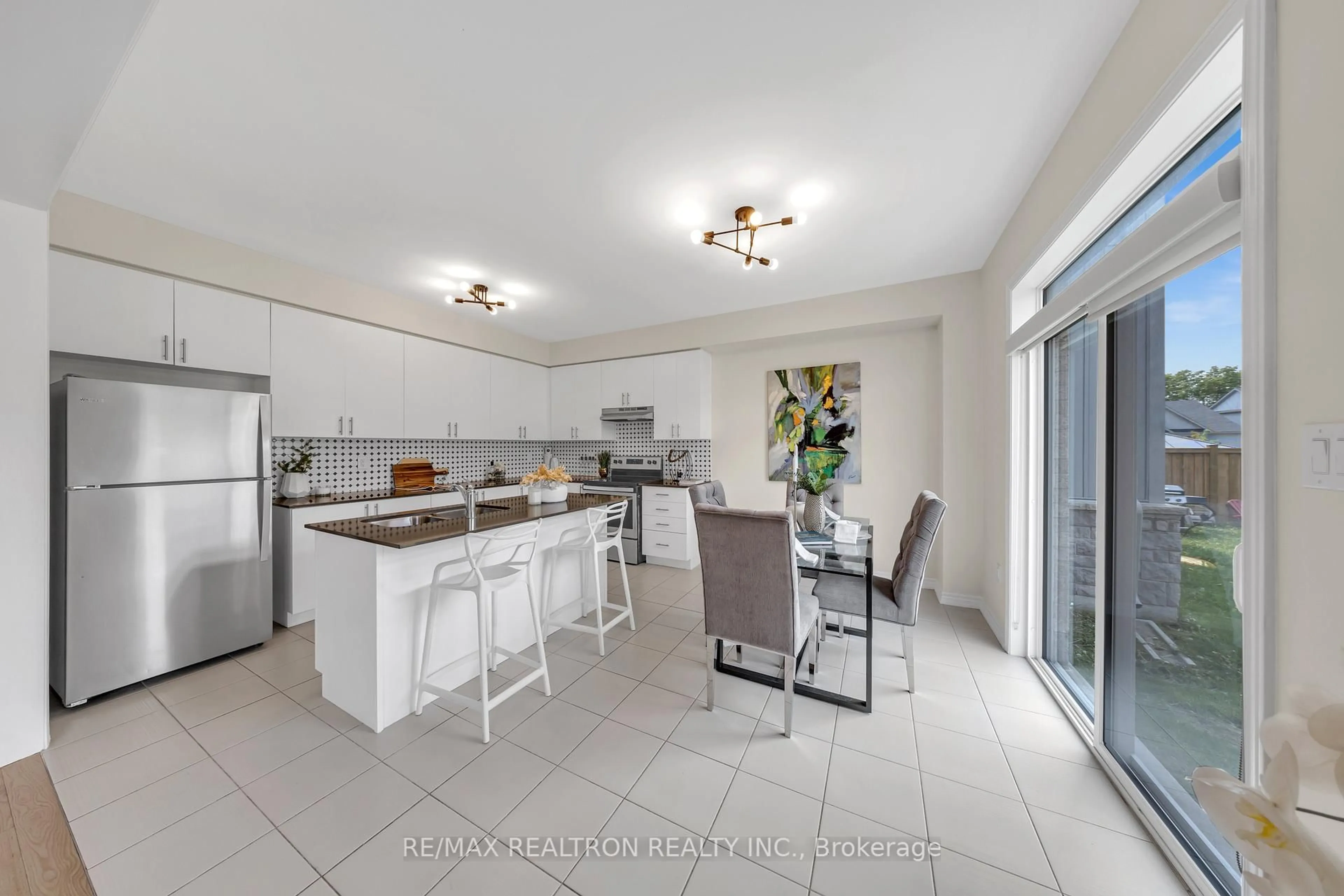 Open concept kitchen, ceramic/tile floor for 62 Northhill Ave, Cavan Monaghan Ontario L0A 1G0