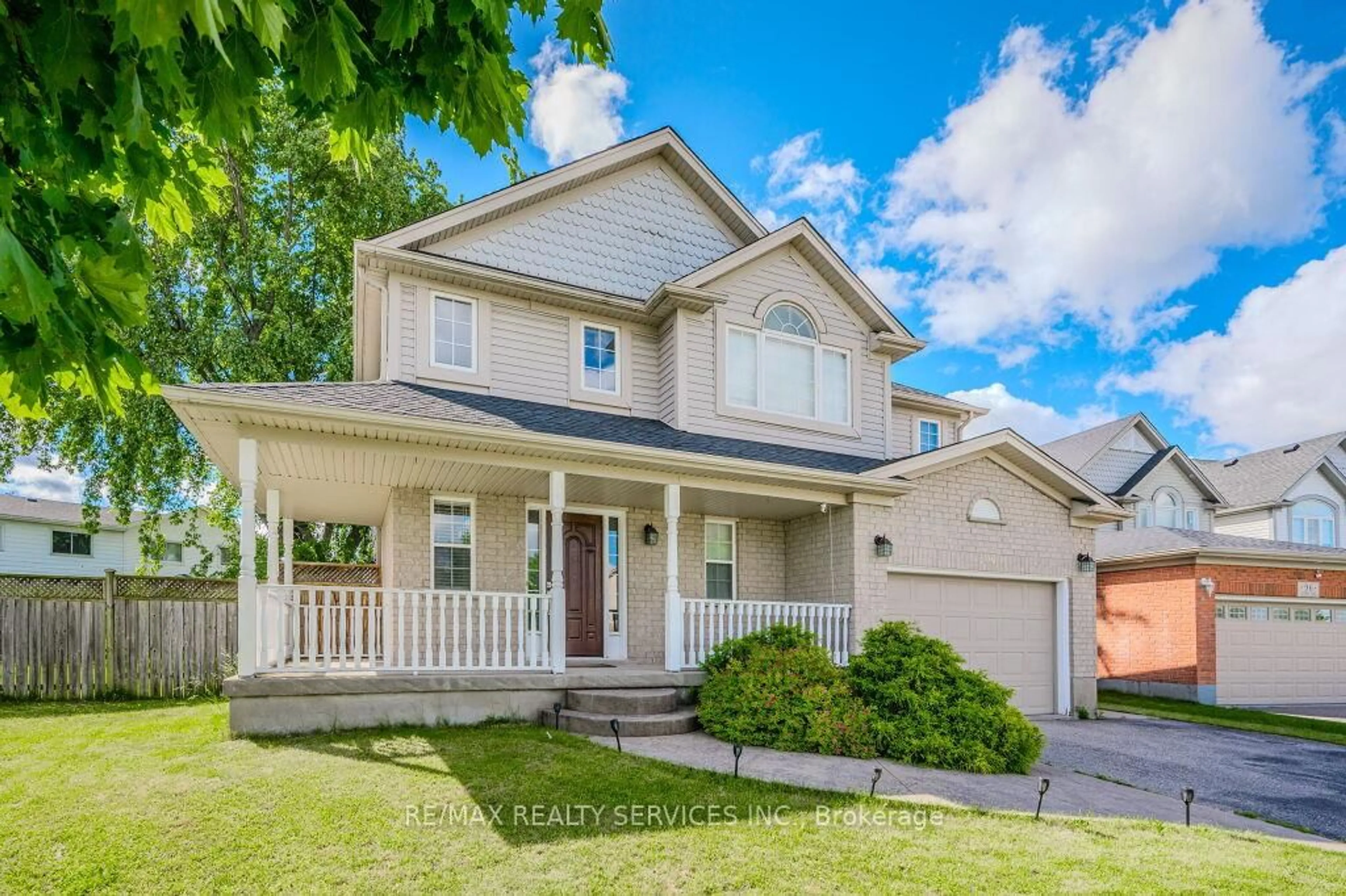 Home with vinyl exterior material, street for 100 Acorn Way, Cambridge Ontario N1R 8M7