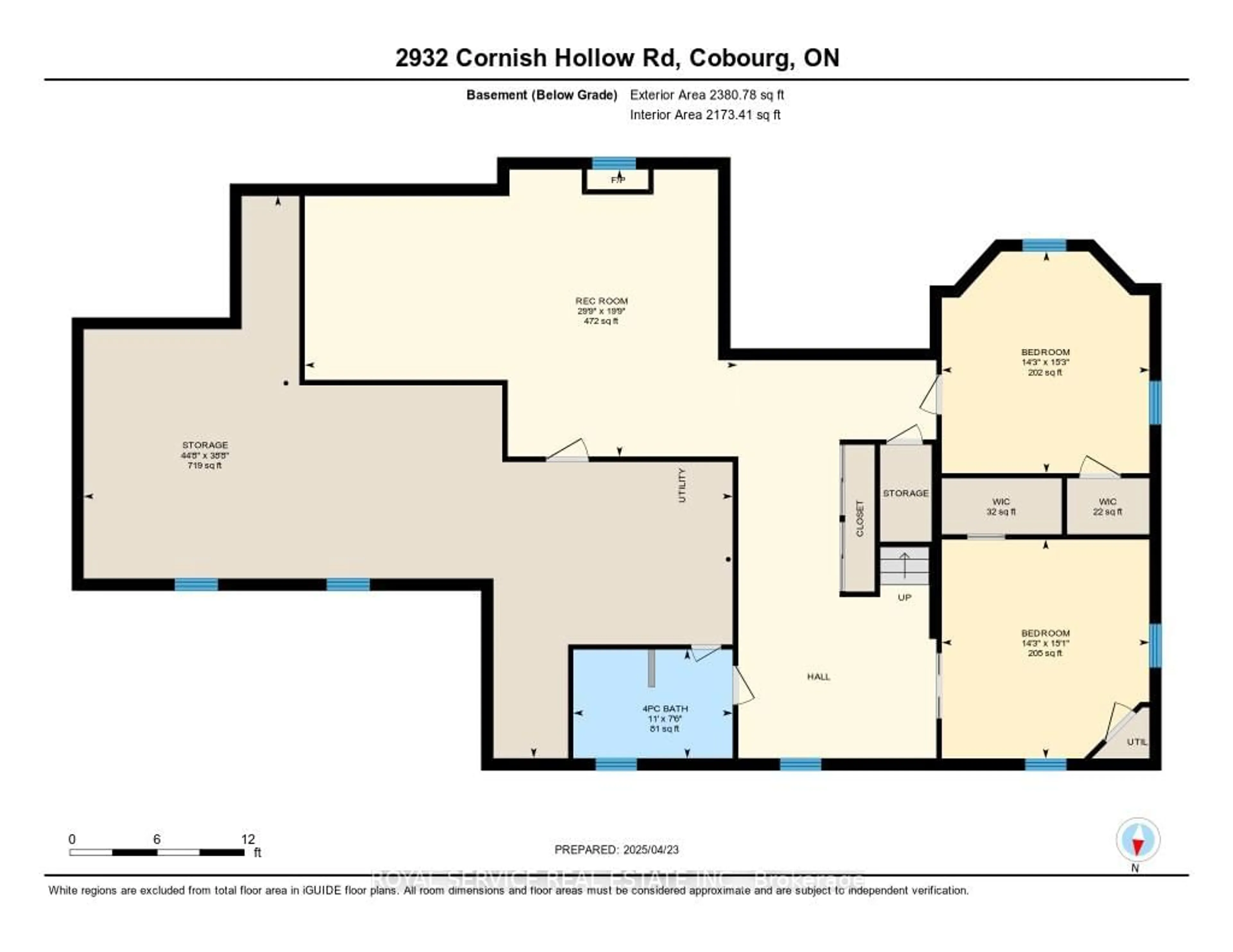 Floor plan for 2932 Cornish Hollow Rd, Hamilton Township Ontario K9A 4J9