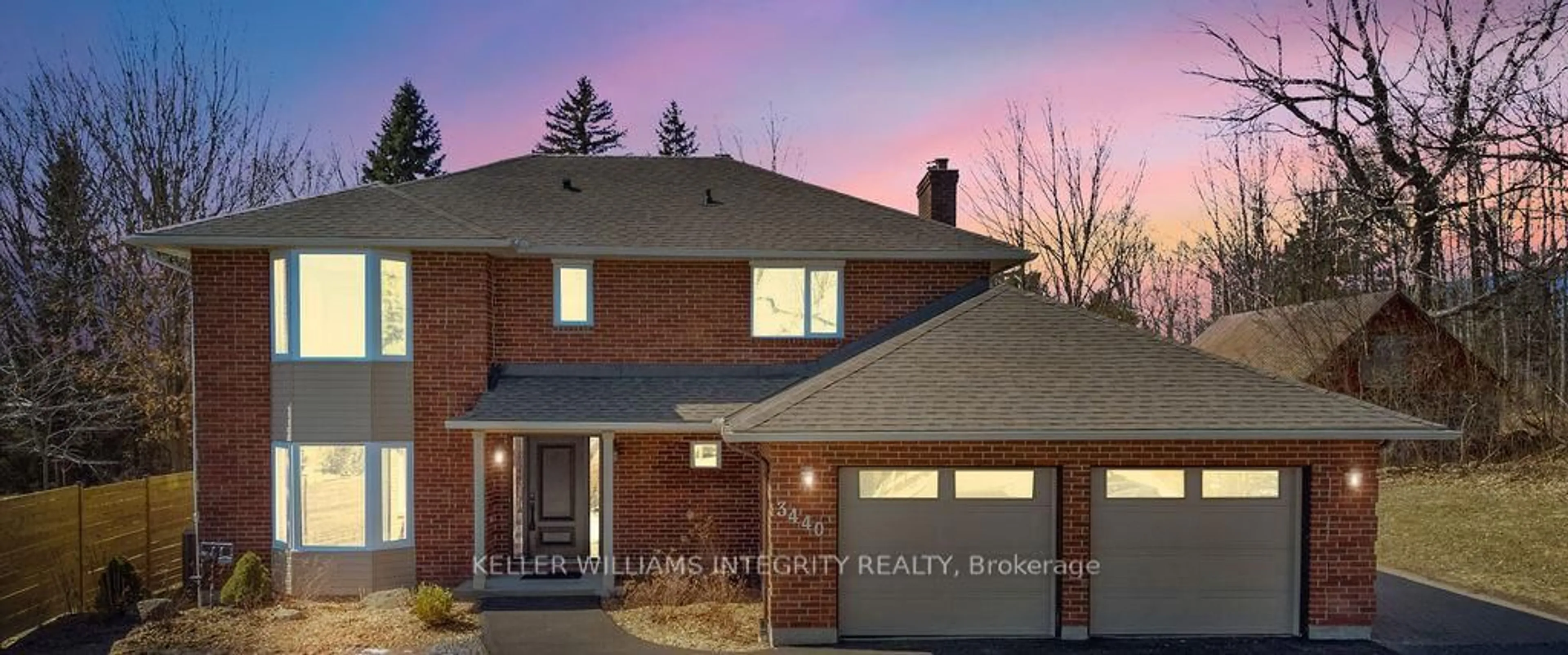 Home with brick exterior material, street for 3440 Woodroffe Ave, Ottawa Ontario K2J 3Z8