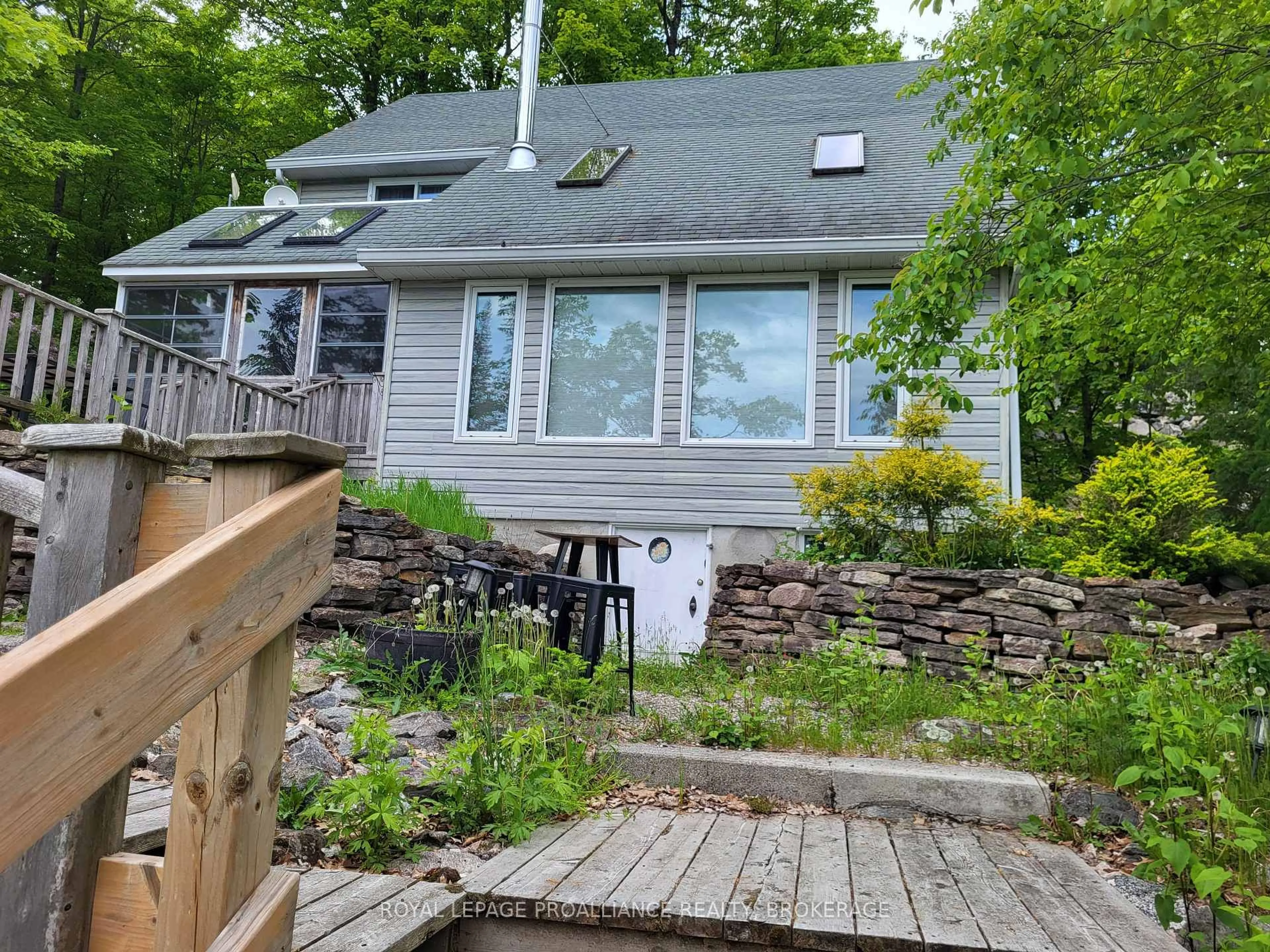 Patio, water/lake/river/ocean view for 399 Hardwood Rdge, Lanark Ontario K0G 1K0
