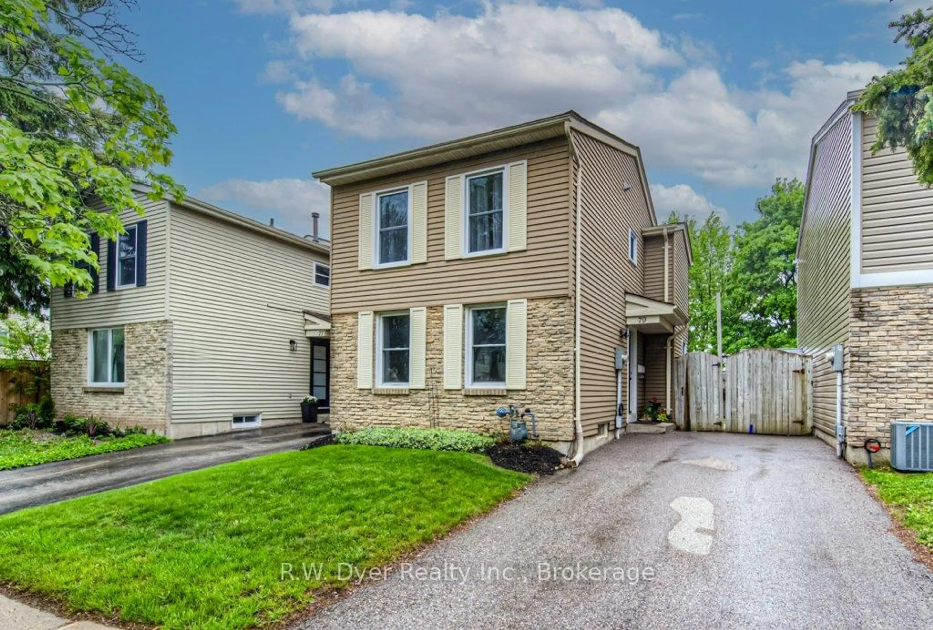 Home with brick exterior material, street for 79 Timberlane Cres, Kitchener Ontario N2N 1T5