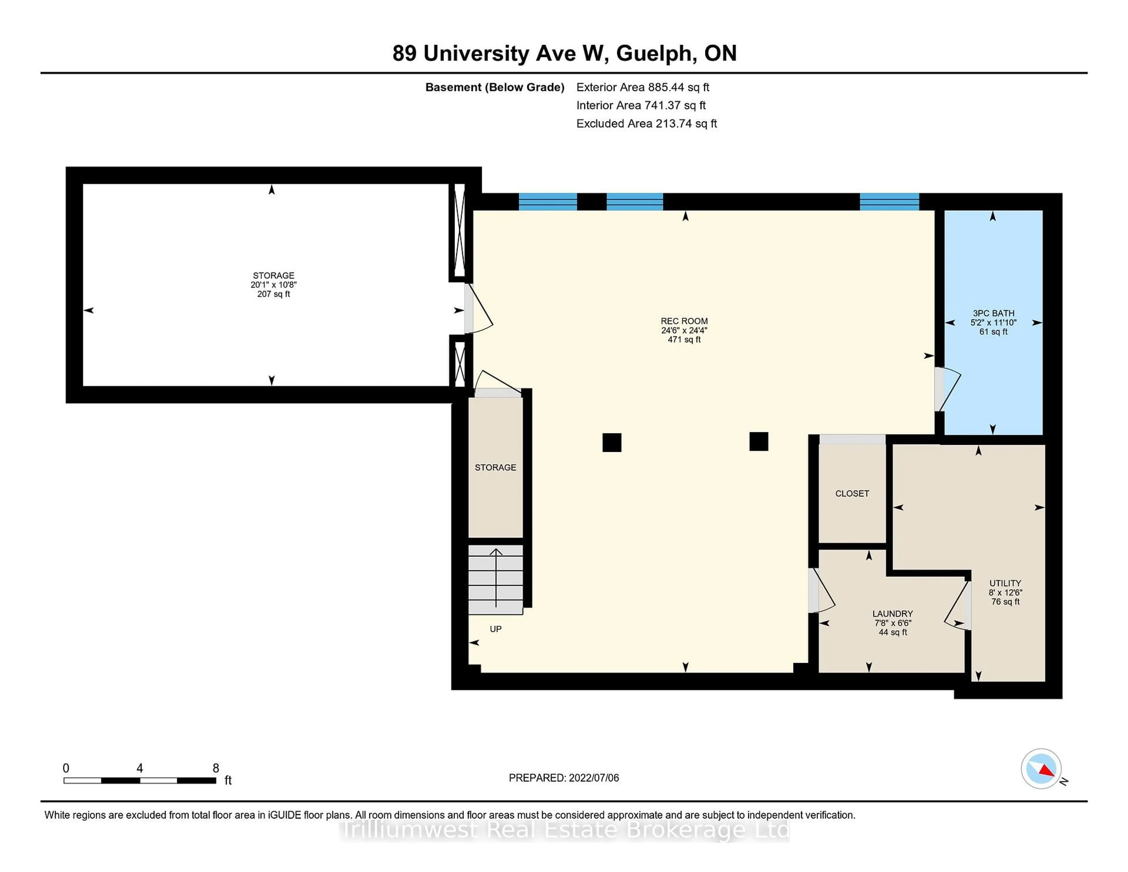 Floor plan for 89 University Ave, Guelph Ontario N1G 1P1