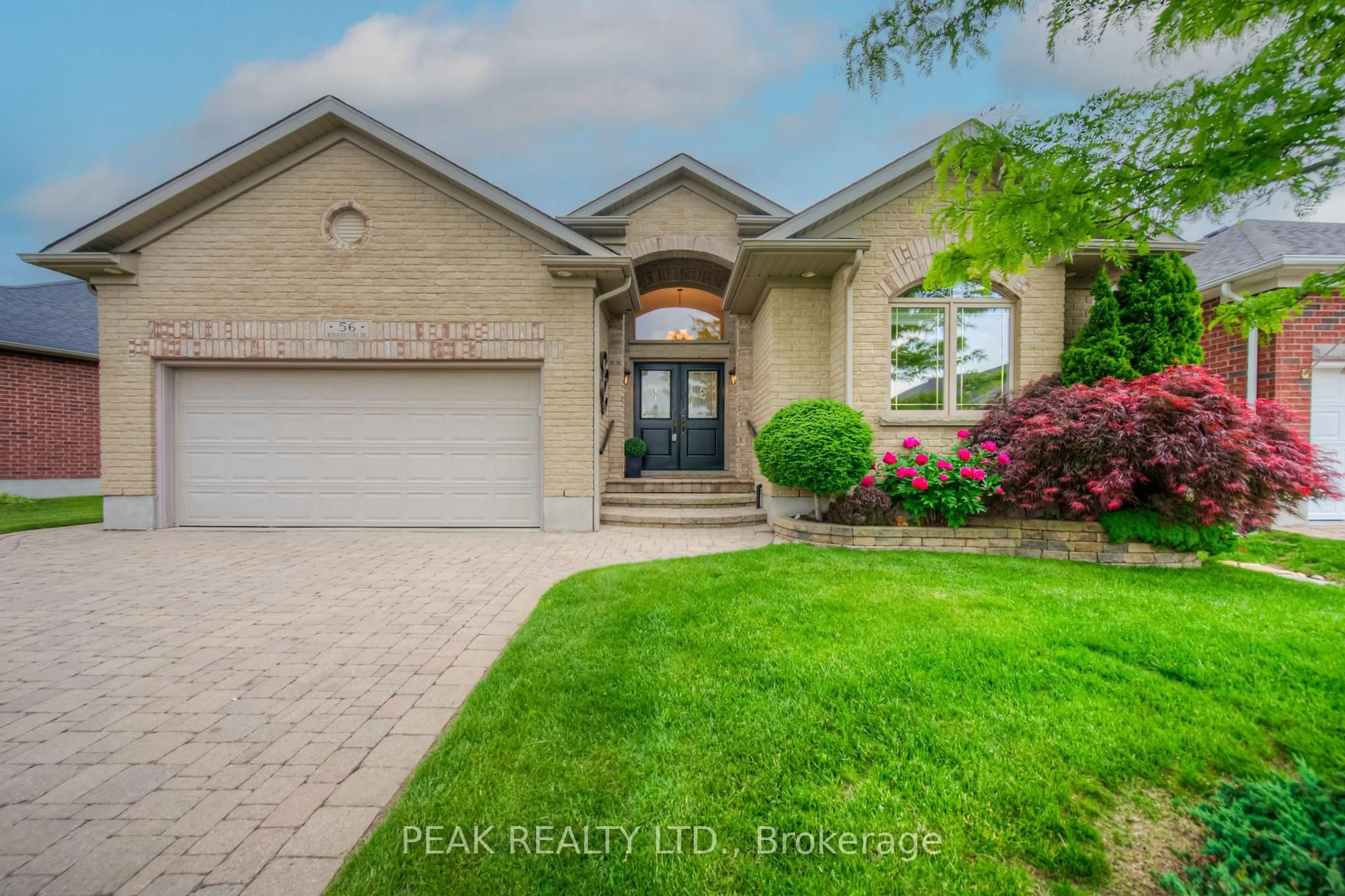 Home with brick exterior material, water/lake/river/ocean view for 56 Bonaventure Dr, Wilmot Ontario N3A 4P9