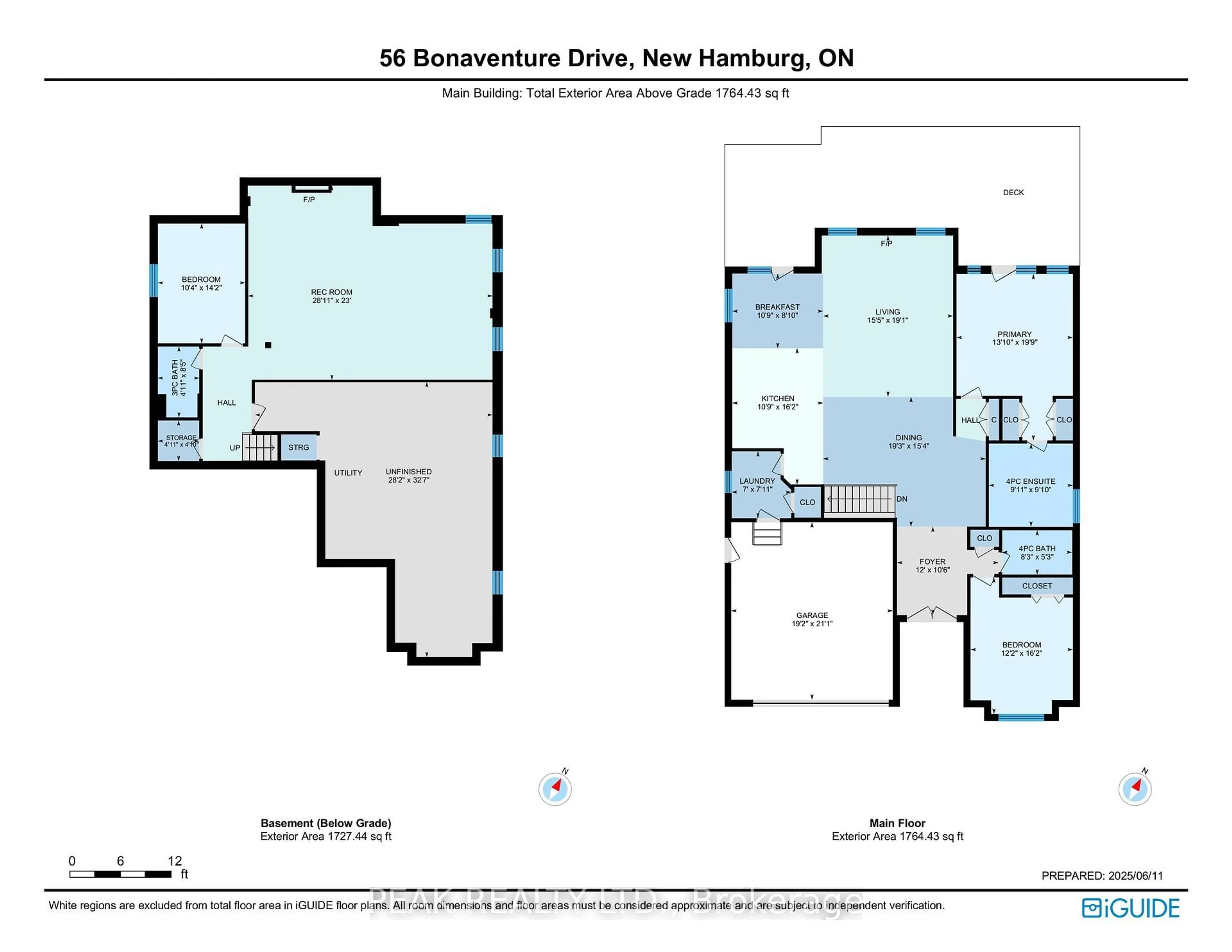 Floor plan for 56 Bonaventure Dr, Wilmot Ontario N3A 4P9