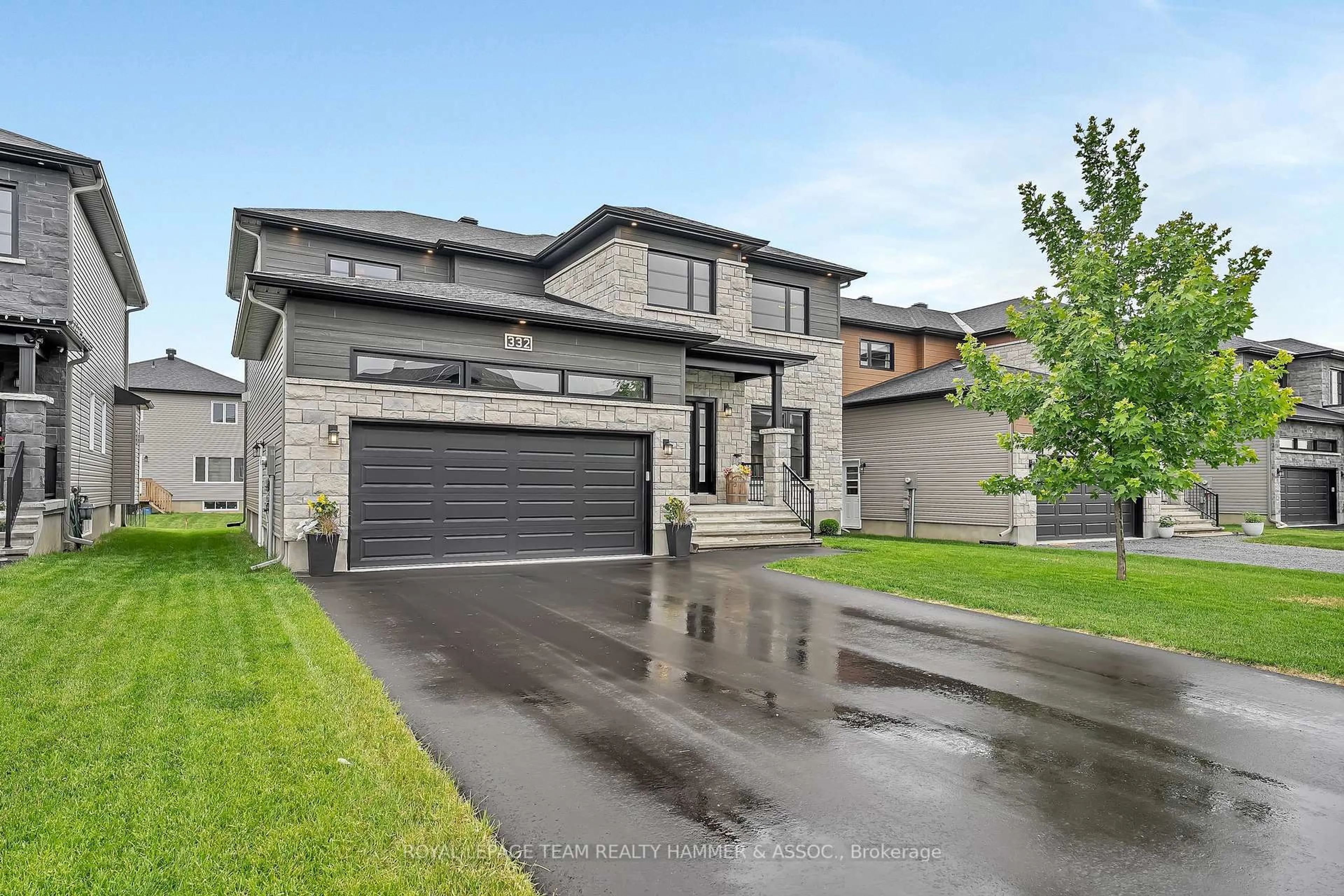 Home with brick exterior material, street for 332 Moonlight Dr, Russell Ontario K4R 0L1