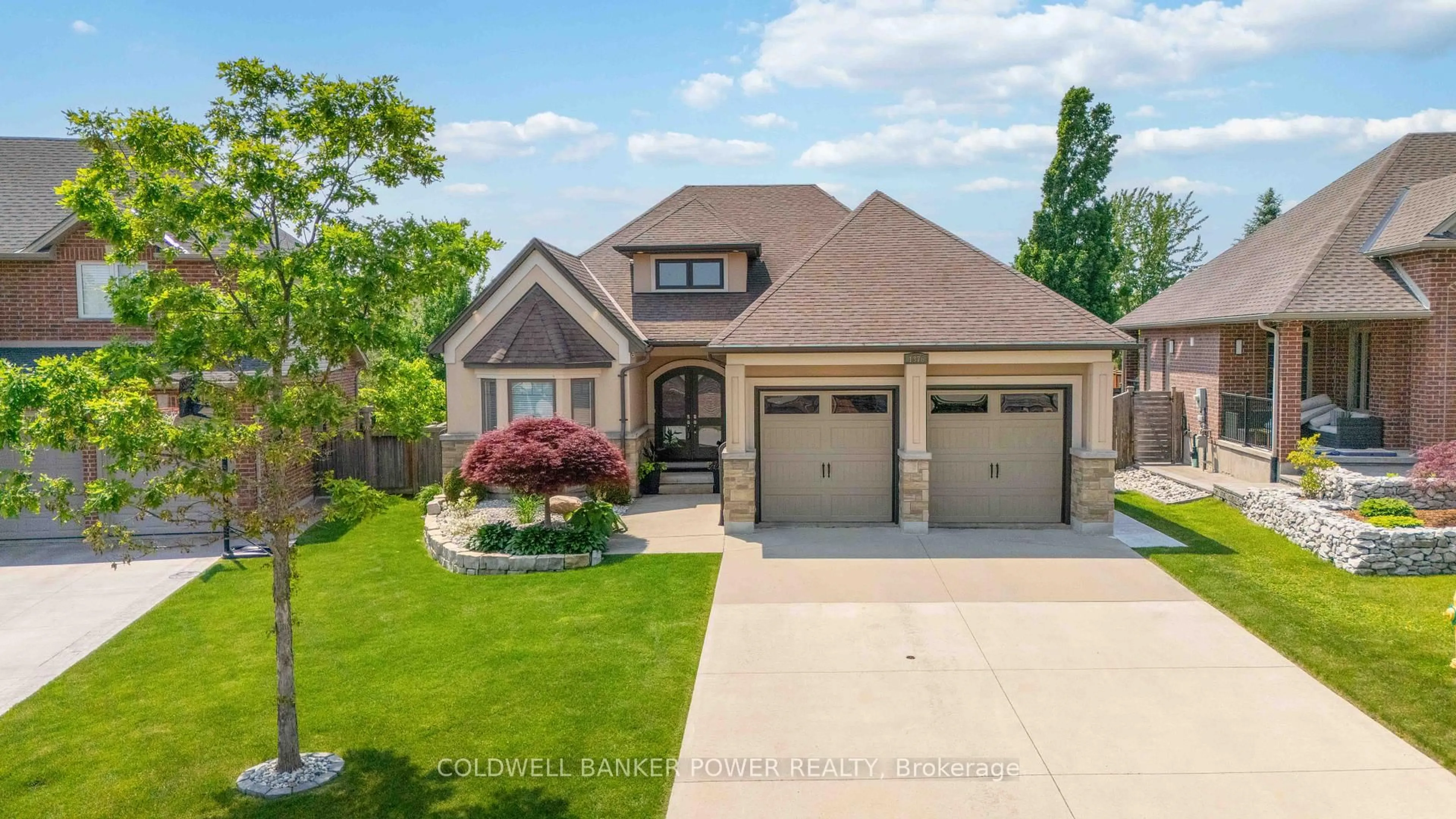 Home with brick exterior material, street for 1376 Shore Rd, London South Ontario N6K 4Z8