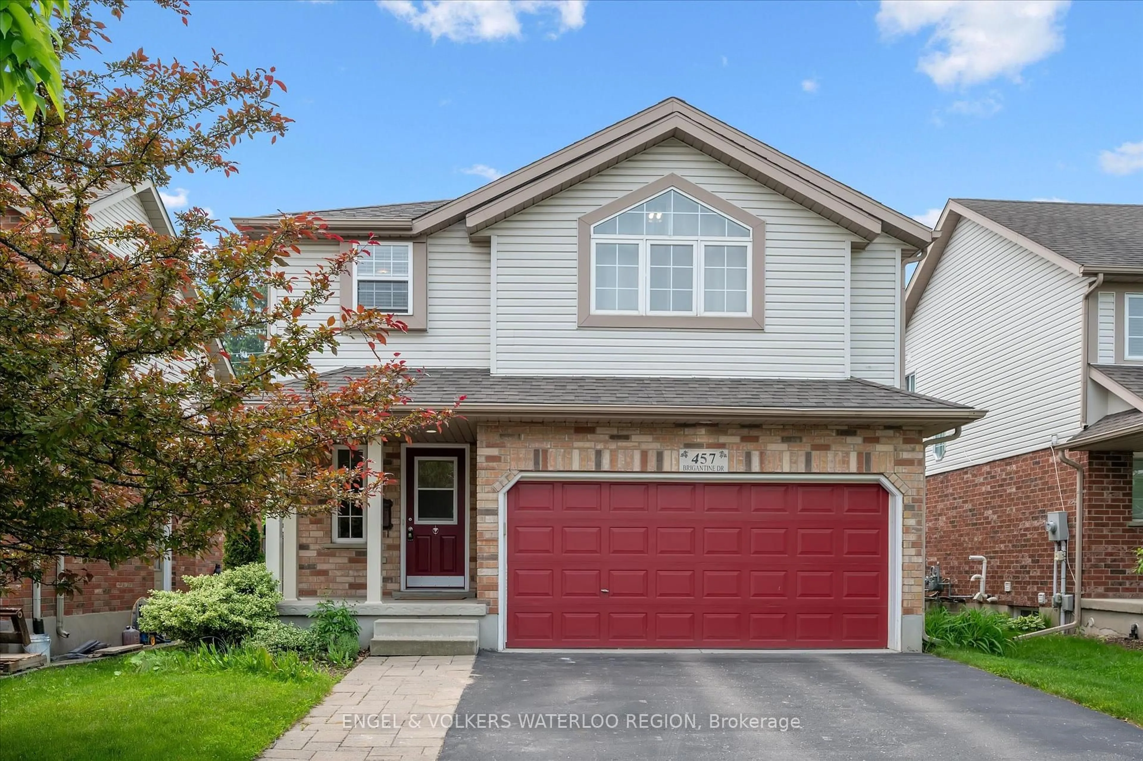 Home with brick exterior material, street for 457 Brigantine Dr, Waterloo Ontario N2K 4A1