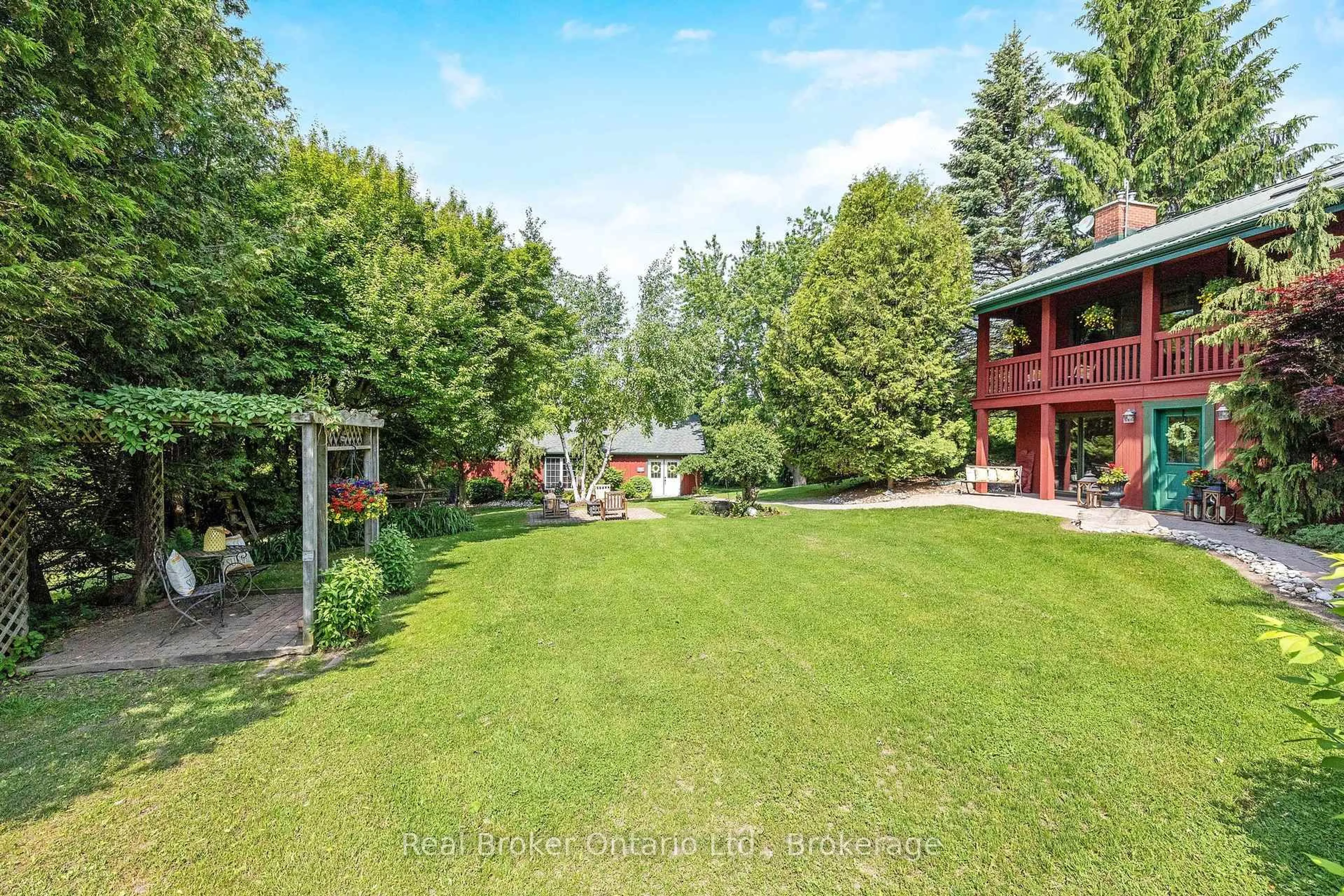 A pic from outside/outdoor area/front of a property/back of a property/a pic from drone, forest/trees view for 9126 Sideroad 27, Erin Ontario L0N 1N0