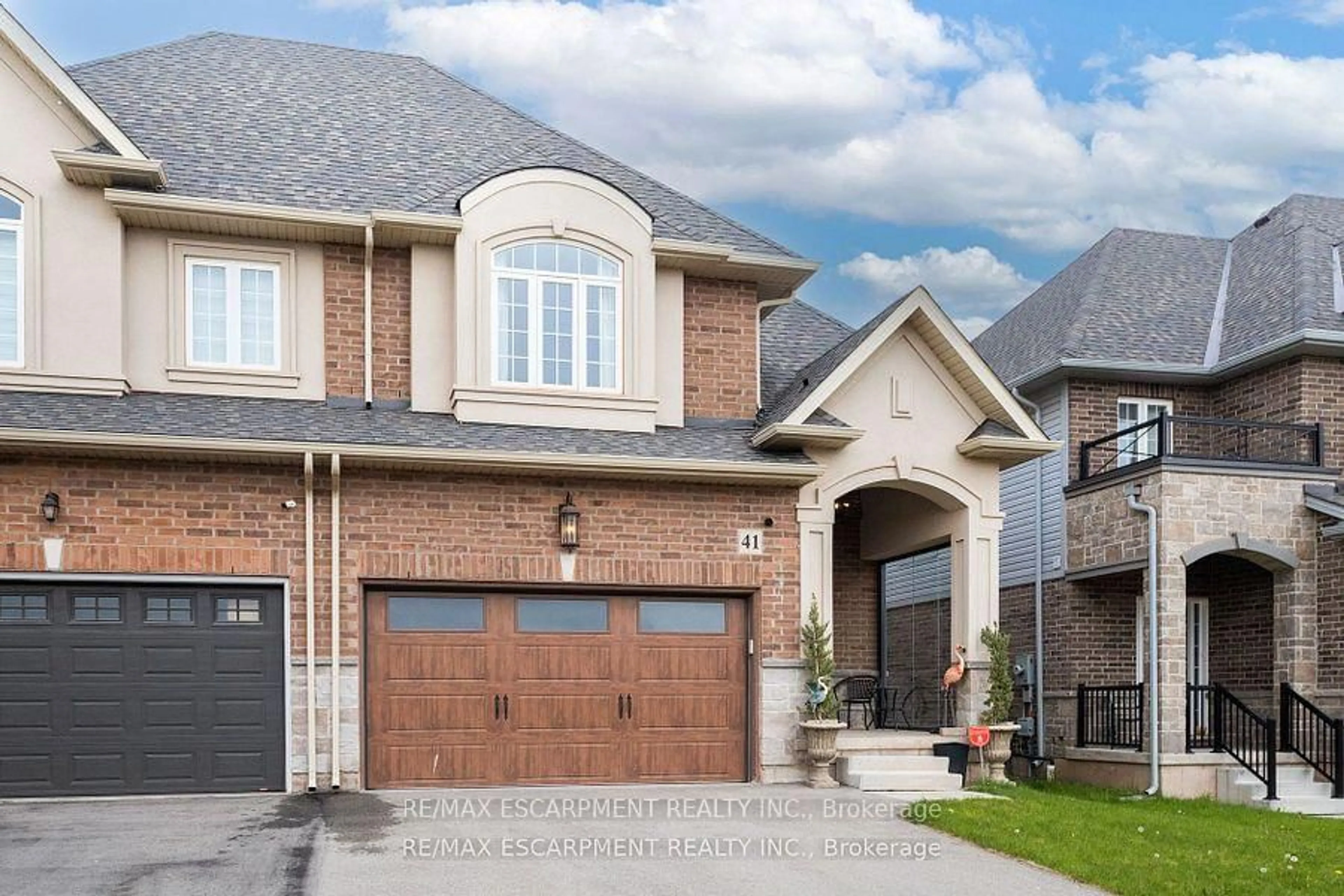 Home with brick exterior material, street for 41 Foothills Lane, Hamilton Ontario L8E 0K1