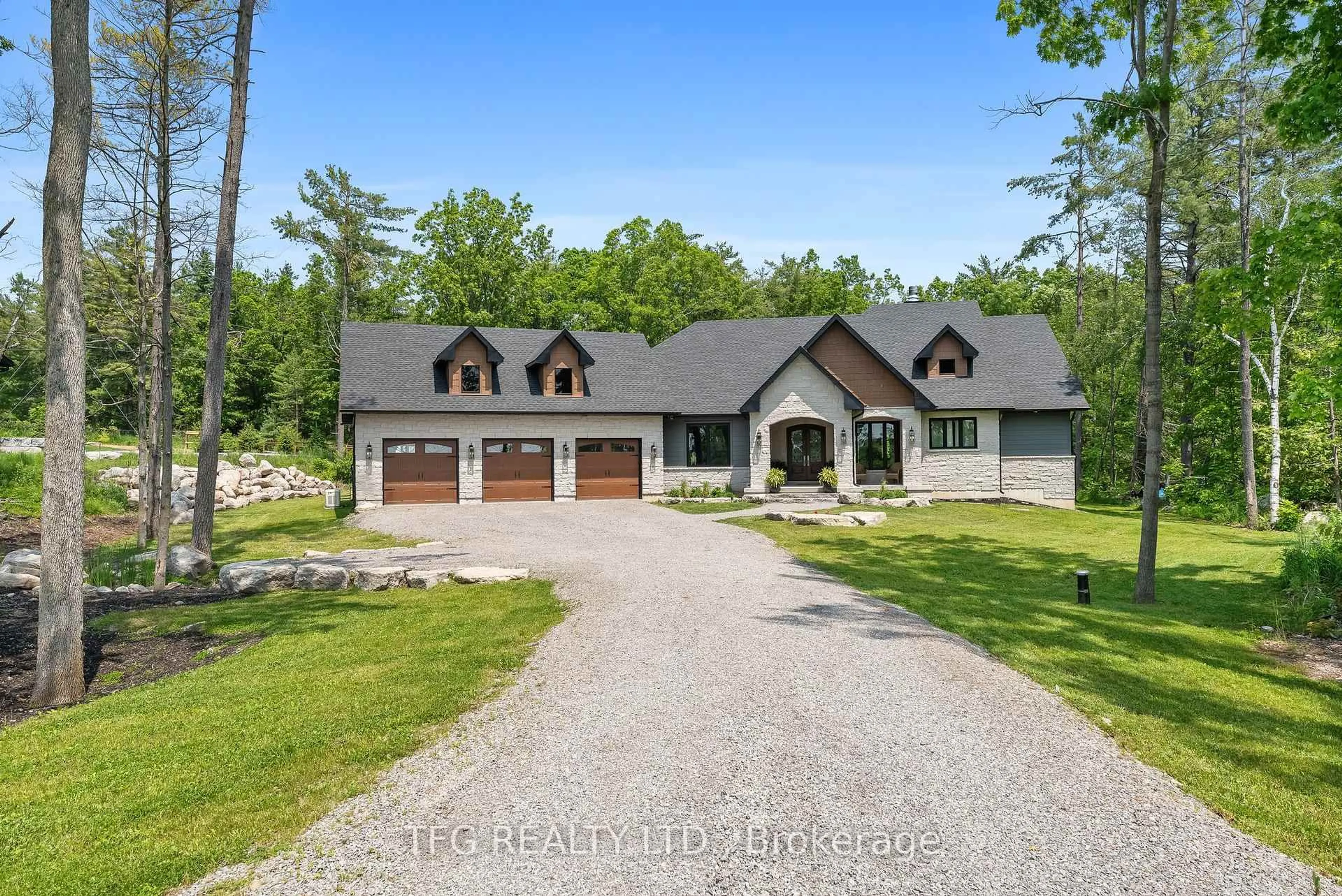 A pic from outside/outdoor area/front of a property/back of a property/a pic from drone, unknown for 55 Fire Route 70 Rte, Trent Lakes Ontario K0L 1R0