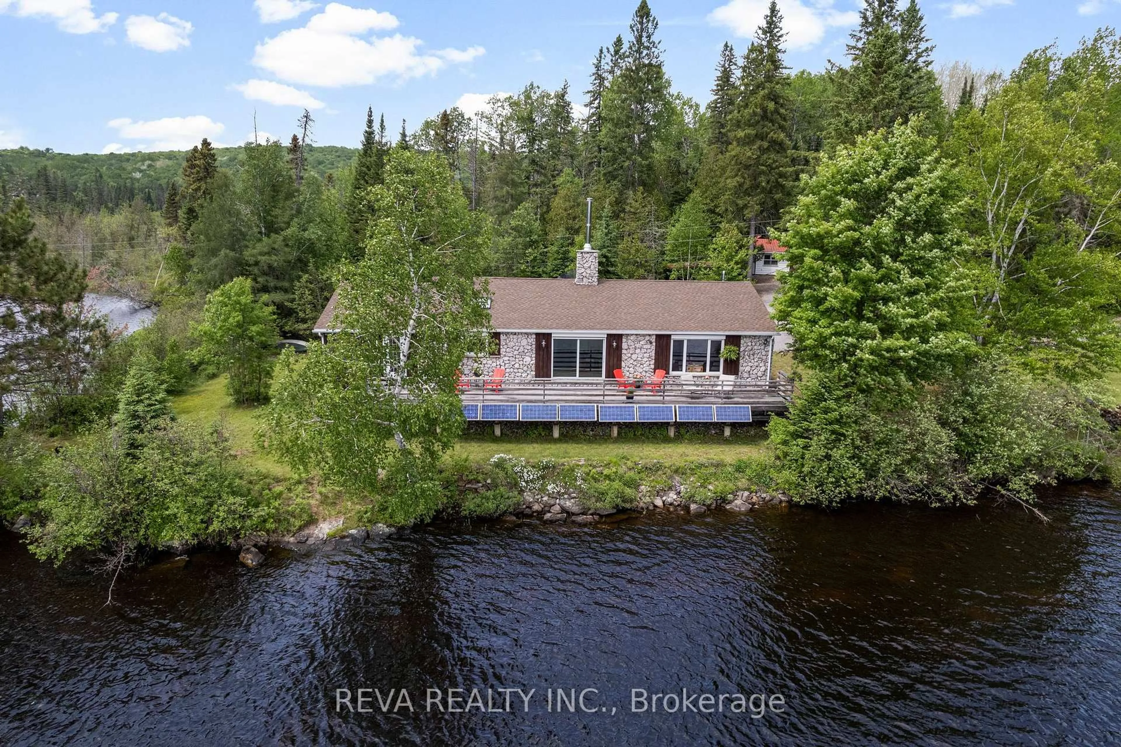 A pic from outside/outdoor area/front of a property/back of a property/a pic from drone, water/lake/river/ocean view for 146 McCahon Rd, Maynooth Ontario K0L 2S0