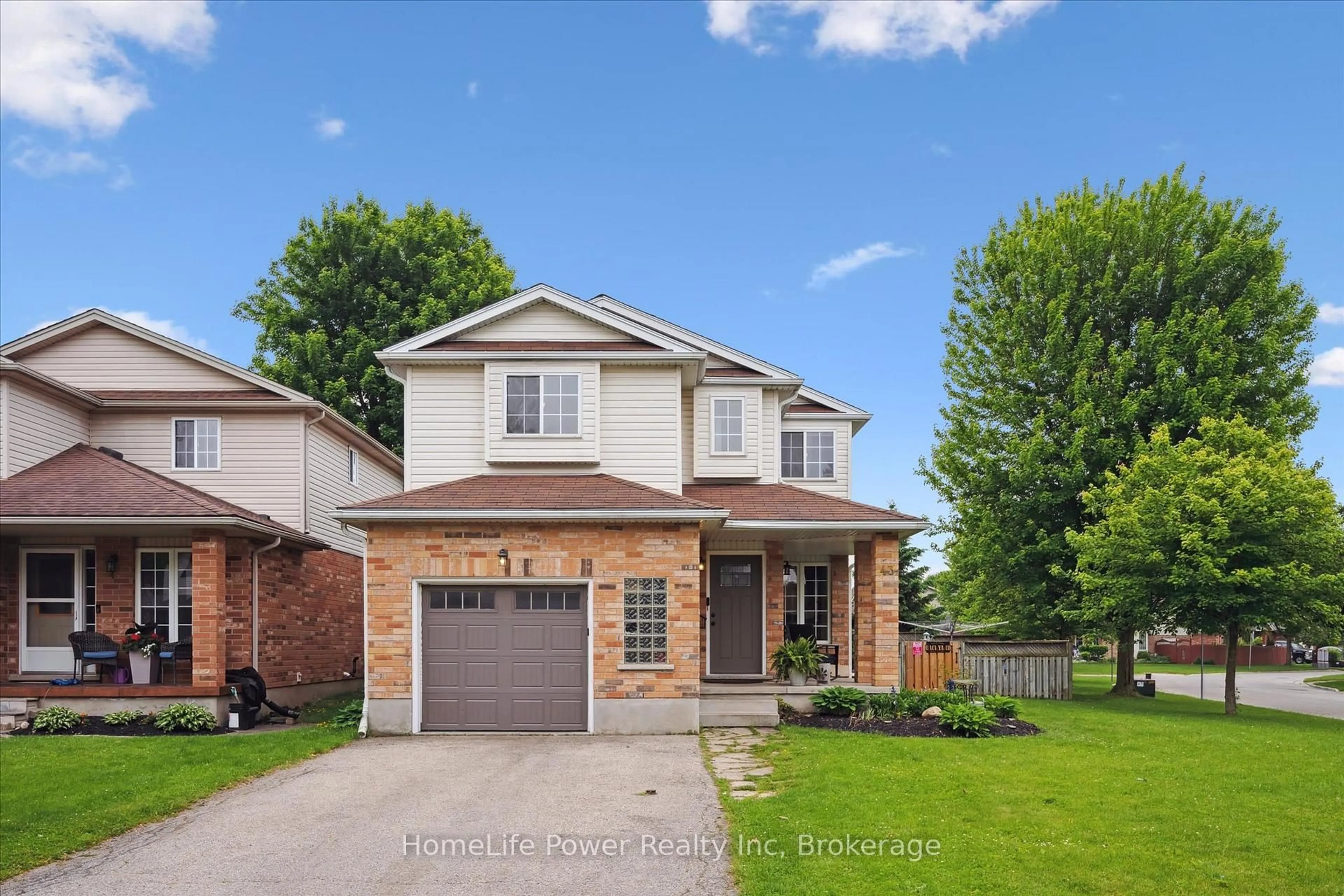 Home with brick exterior material, street for 43 Hill Tr, Guelph Ontario N1E 7C5