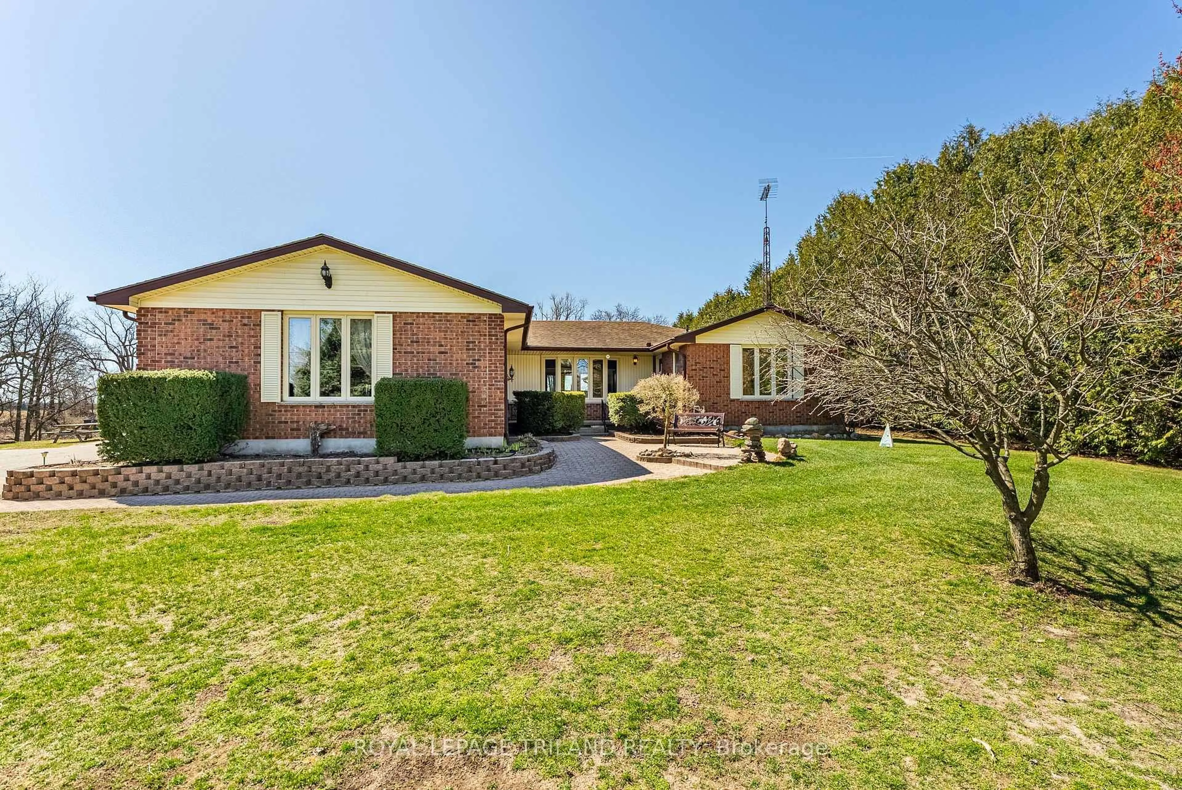 A pic from outside/outdoor area/front of a property/back of a property/a pic from drone, unknown for 43845 Sparta Line, Central Elgin Ontario N5P 3S8
