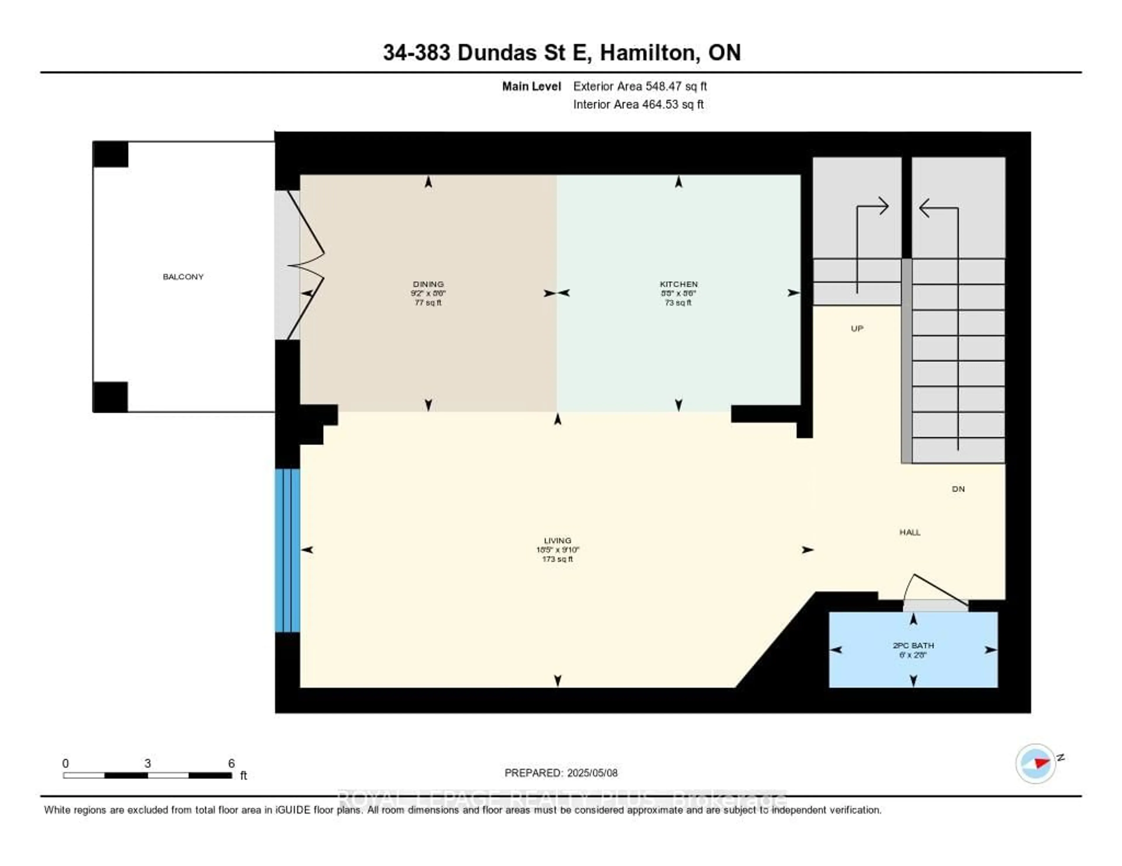Floor plan for 383 Dundas St #34, Hamilton Ontario L8B 1X6