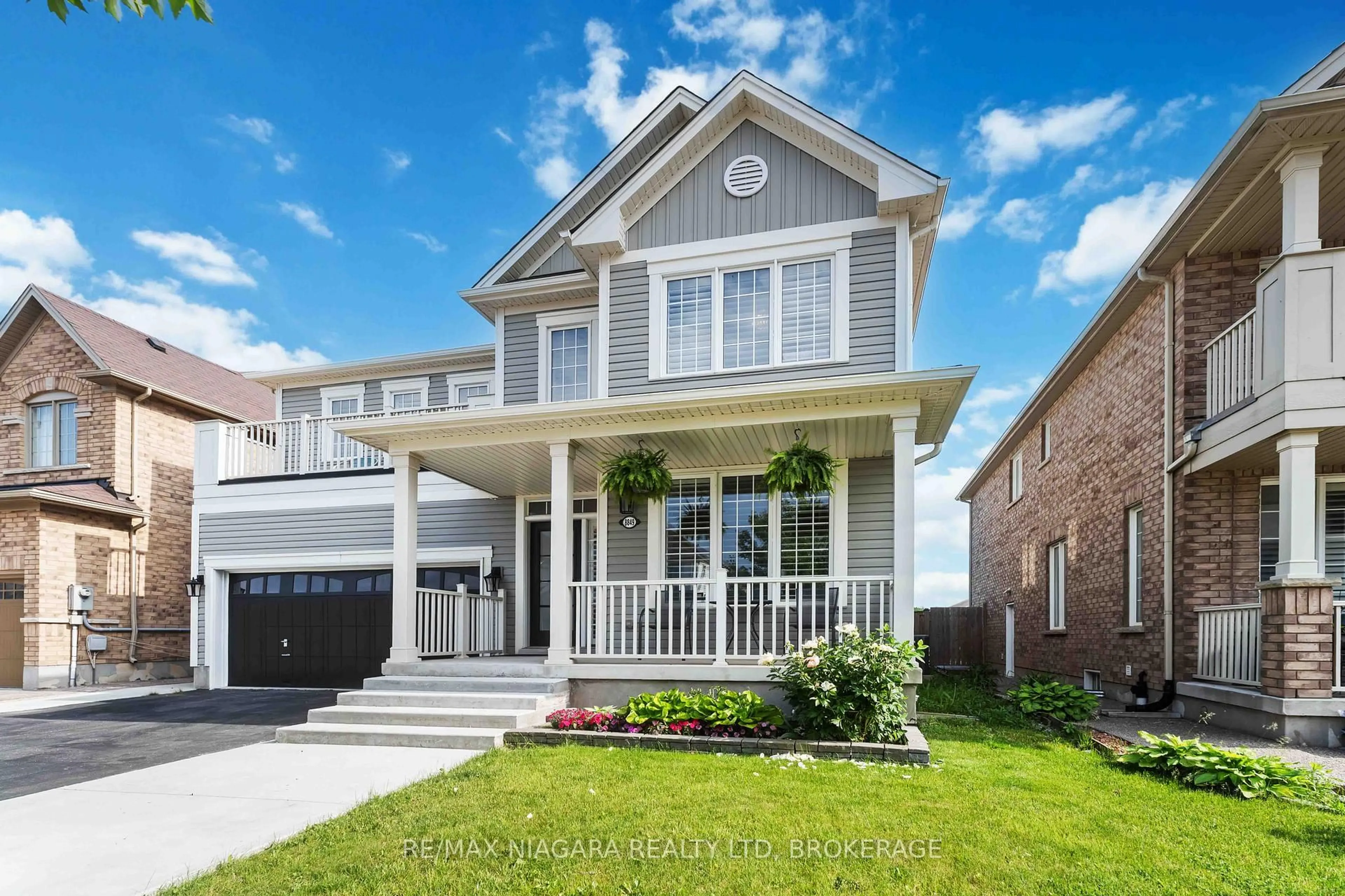 Home with brick exterior material, street for 8849 Dogwood Cres, Niagara Falls Ontario L2H 2Y6