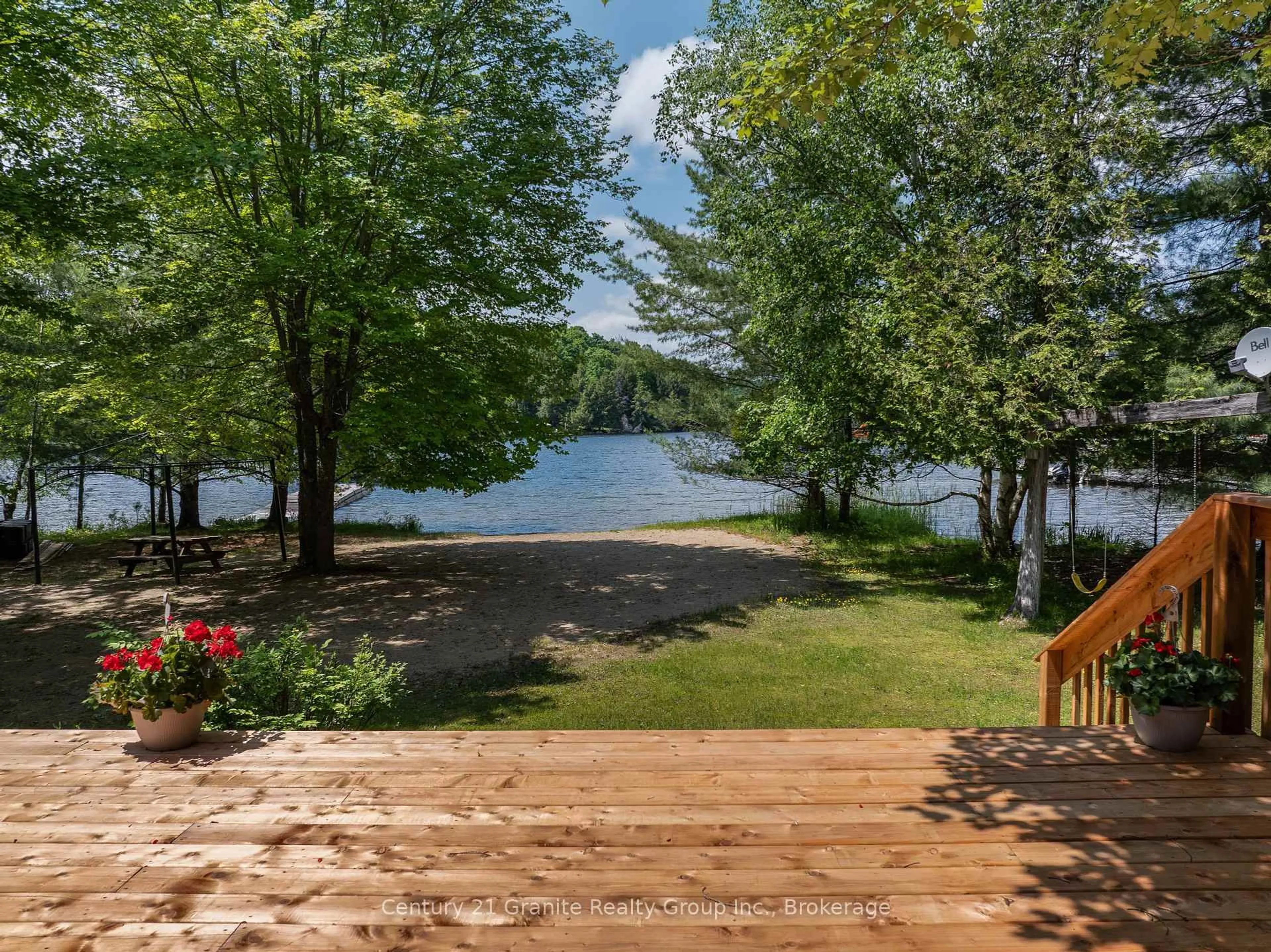 Patio, water/lake/river/ocean view for 1054 The Narrows Tr, Minden Hills Ontario K0M 2K0