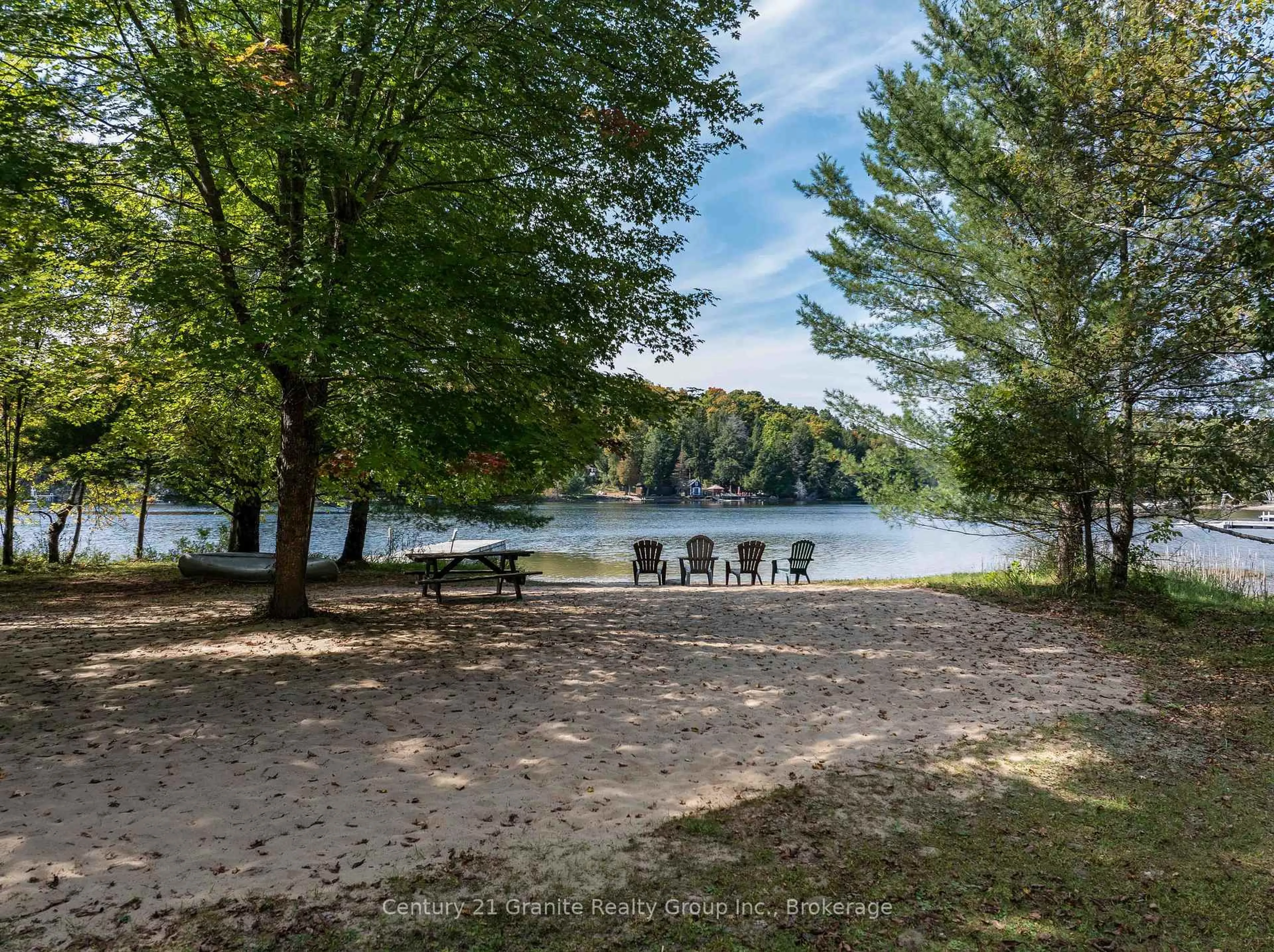 Patio, water/lake/river/ocean view for 1054 The Narrows Tr, Minden Hills Ontario K0M 2K0