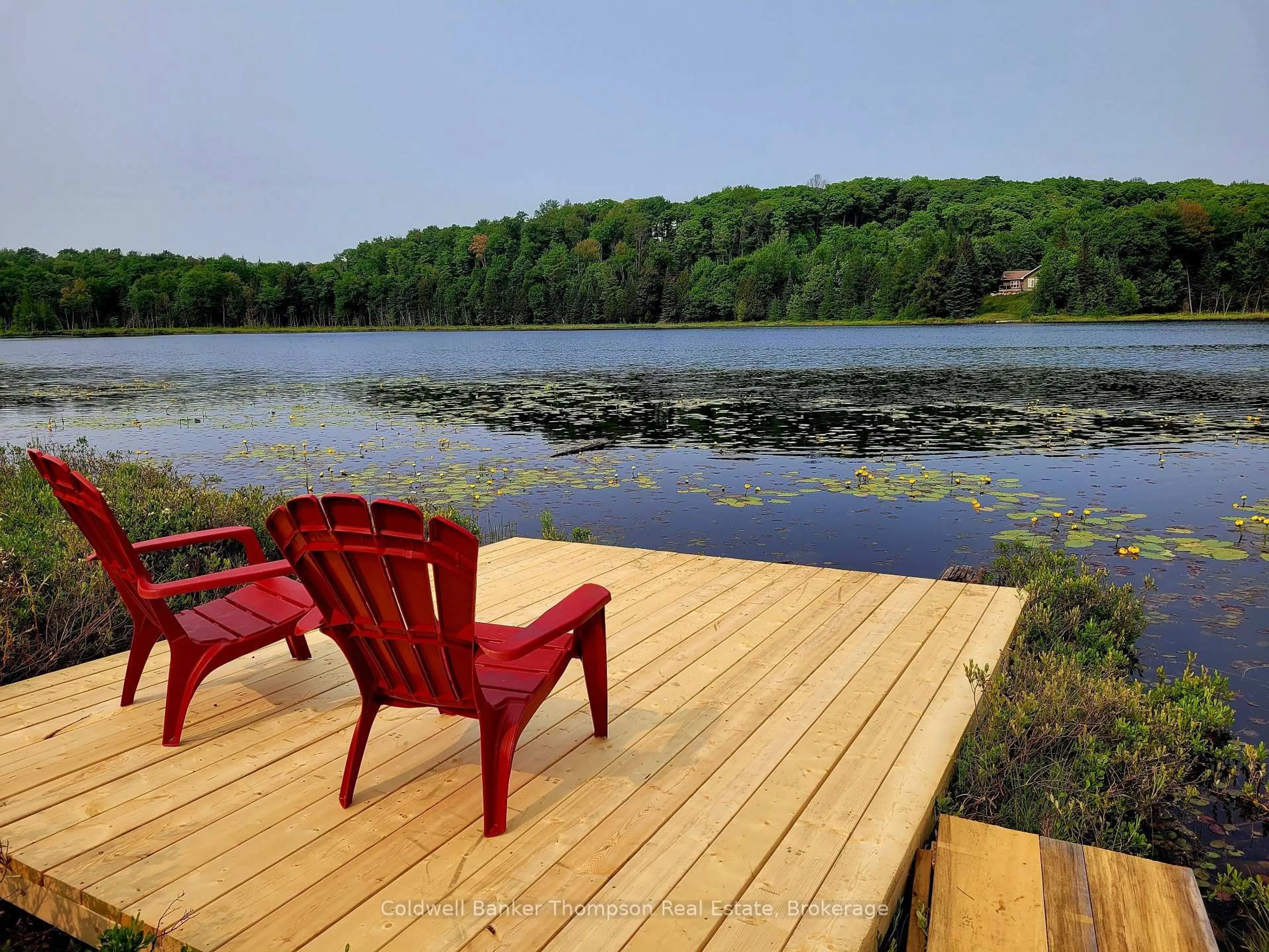 Patio, water/lake/river/ocean view for 579 South Waseosa Lake Rd, Huntsville Ontario P1H 2N5