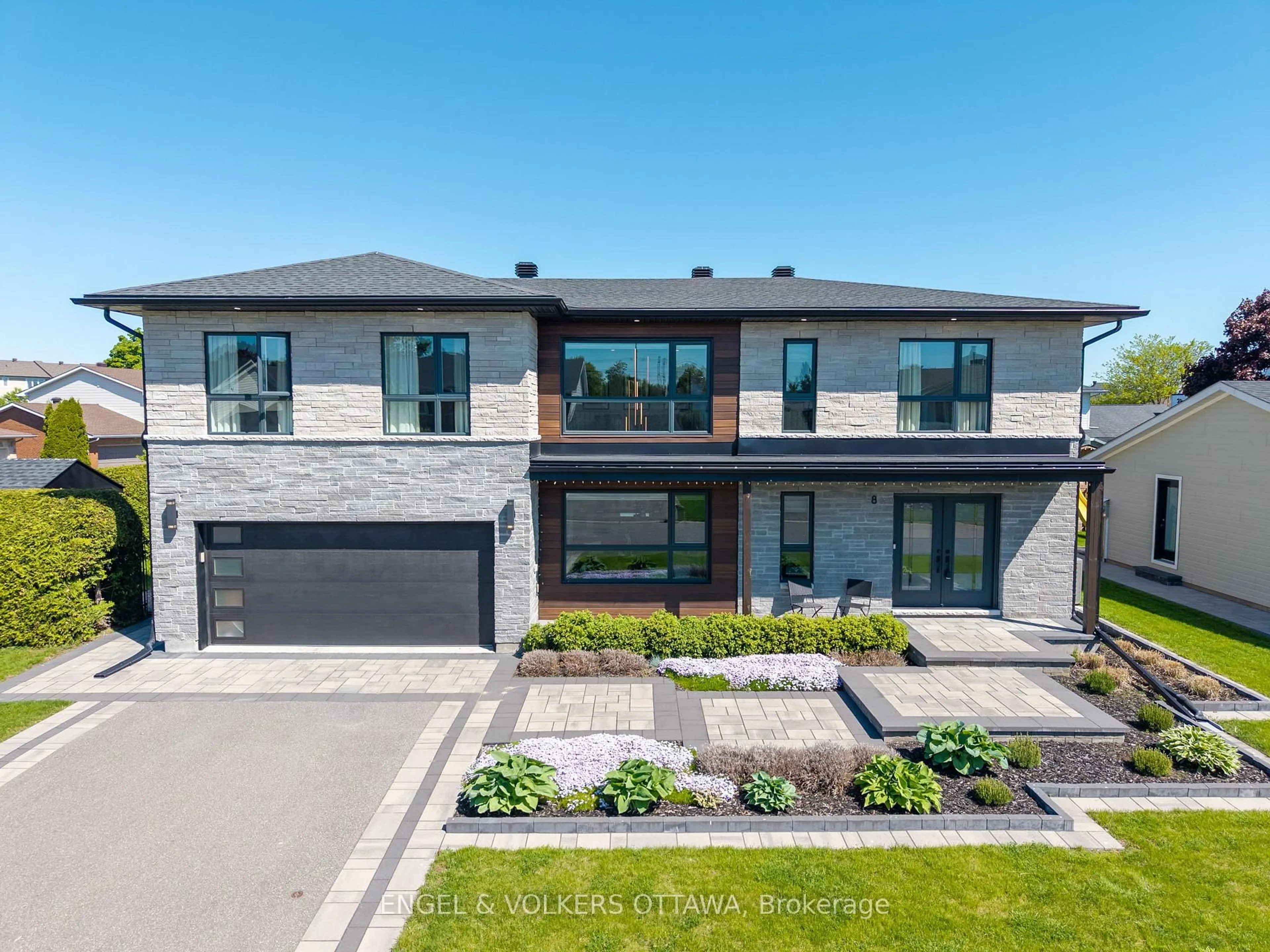 Home with brick exterior material, street for 8 Roselawn Crt, Ottawa Ontario K2G 4J2