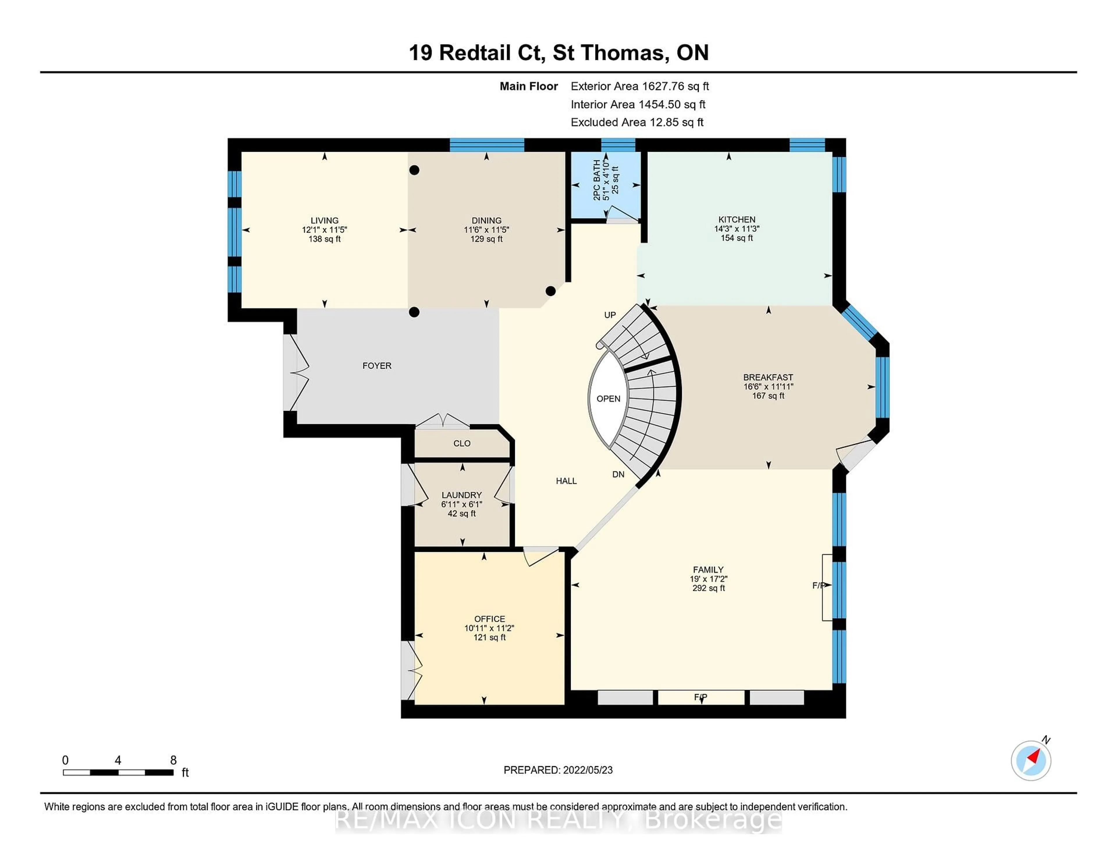 Floor plan for 19 Redtail Crt, St. Thomas Ontario N5R 6L6