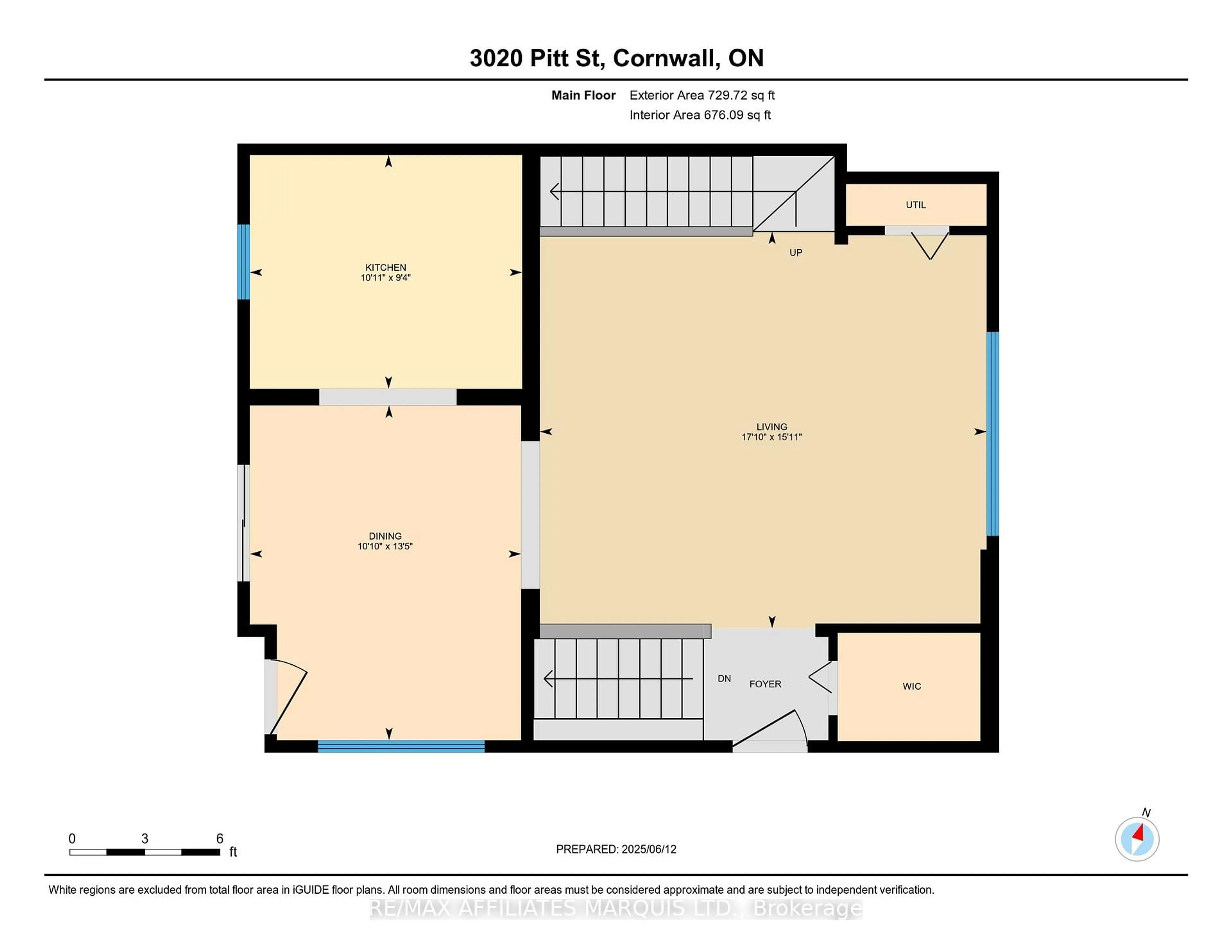 Floor plan for 3020 Pitt St, Cornwall Ontario K6K 1A8