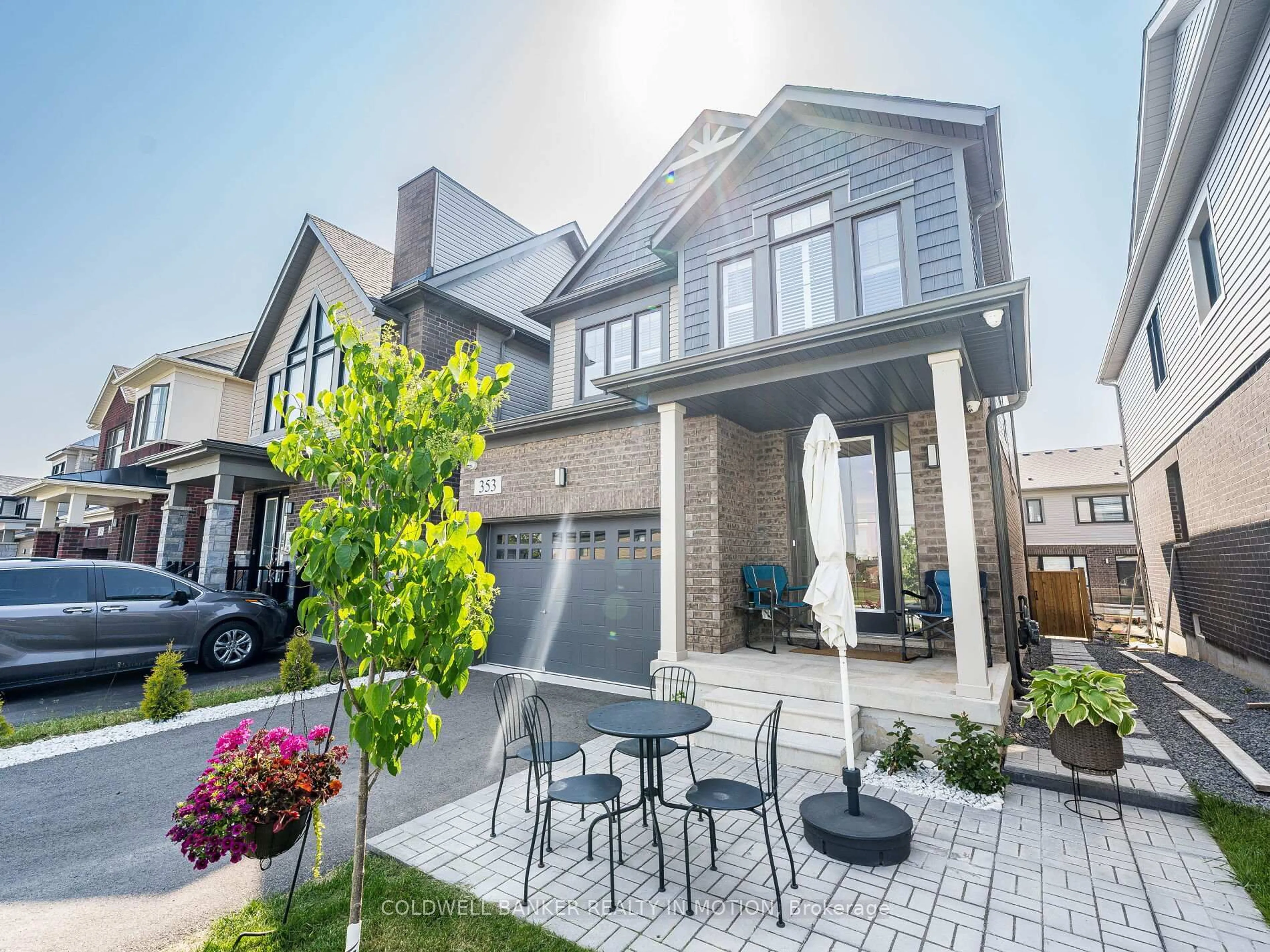 Home with brick exterior material, street for 353 Provident Way, Hamilton Ontario L0R 1W0