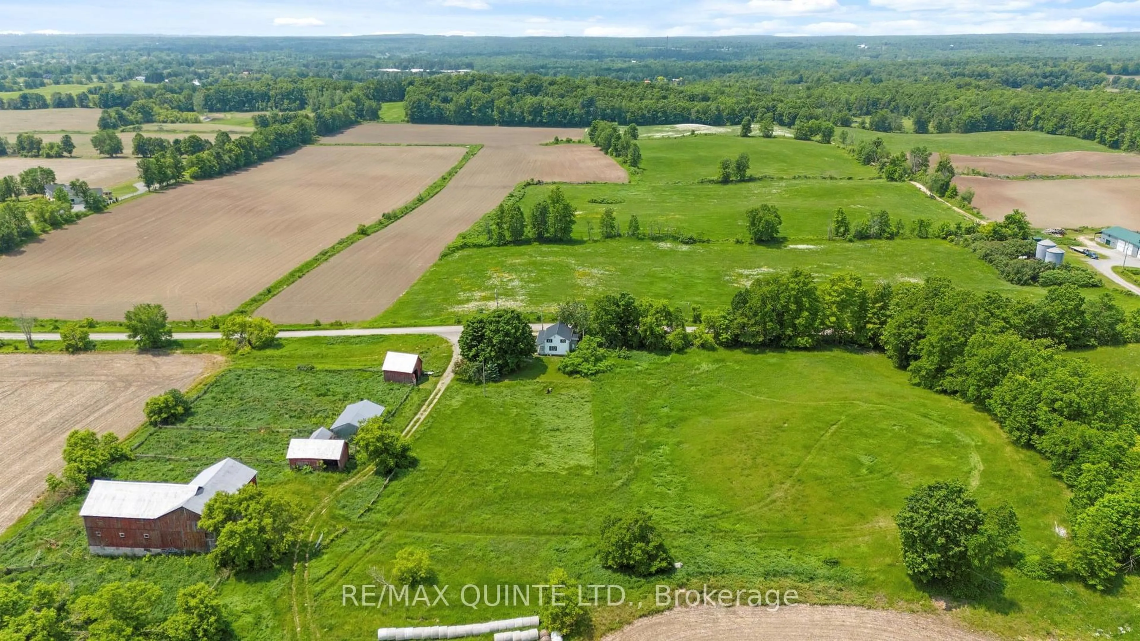 A pic from outside/outdoor area/front of a property/back of a property/a pic from drone, water/lake/river/ocean view for 166 Pigden Rd, Madoc Ontario K0K 2K0