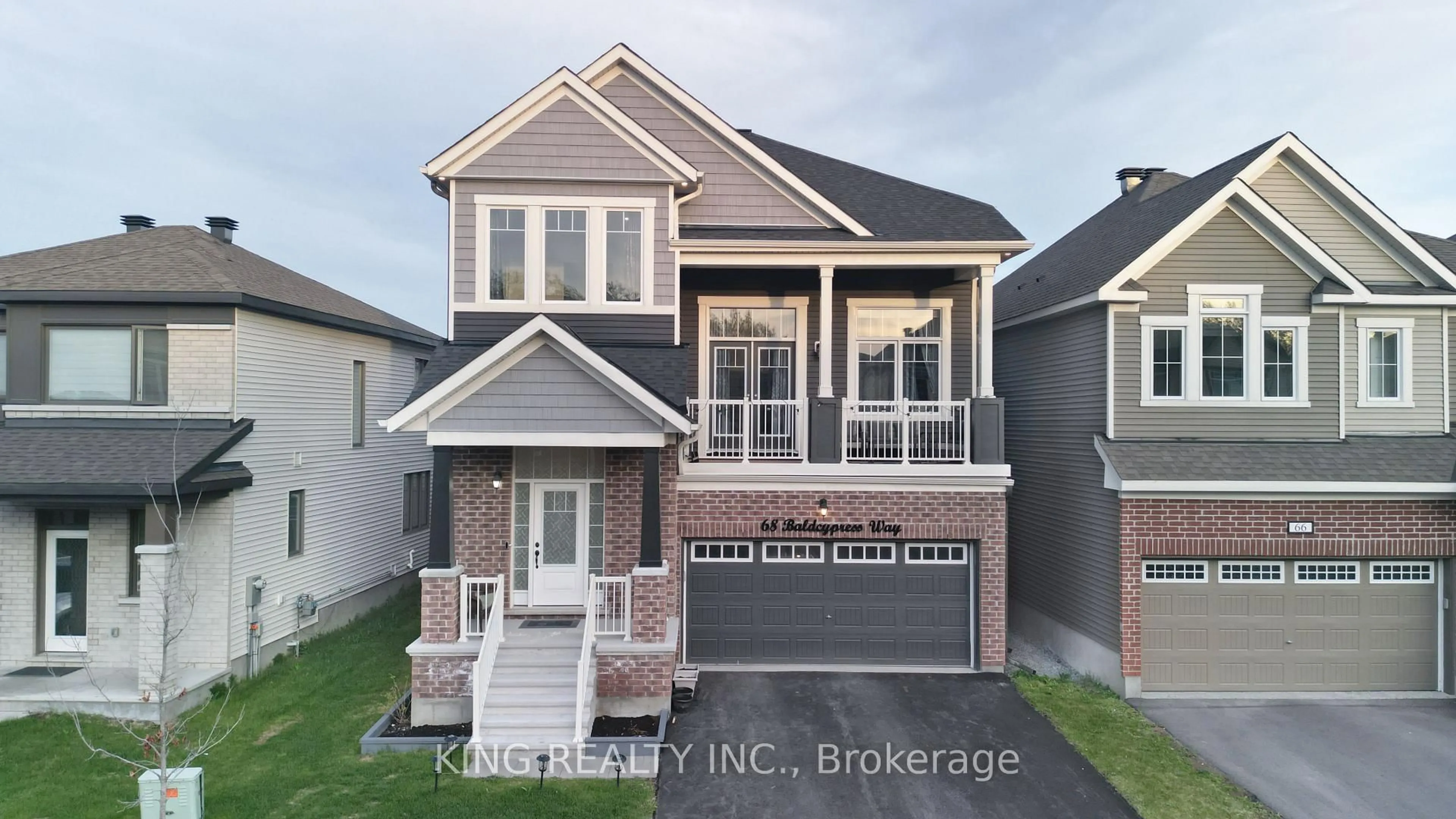 Home with brick exterior material, street for 68 BALDCYPRESS Way, Ottawa Ontario K2V 0N6