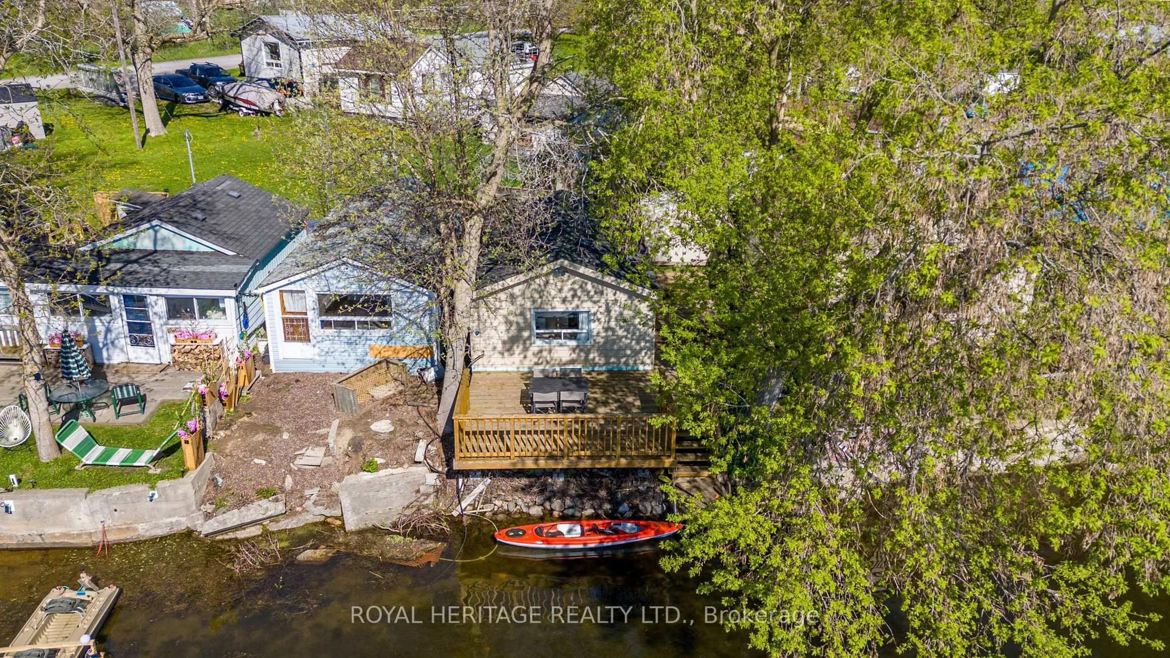 A pic from outside/outdoor area/front of a property/back of a property/a pic from drone, water/lake/river/ocean view for 117e Wood Duck Rd, Otonabee-South Monaghan Ontario K0L 1B0