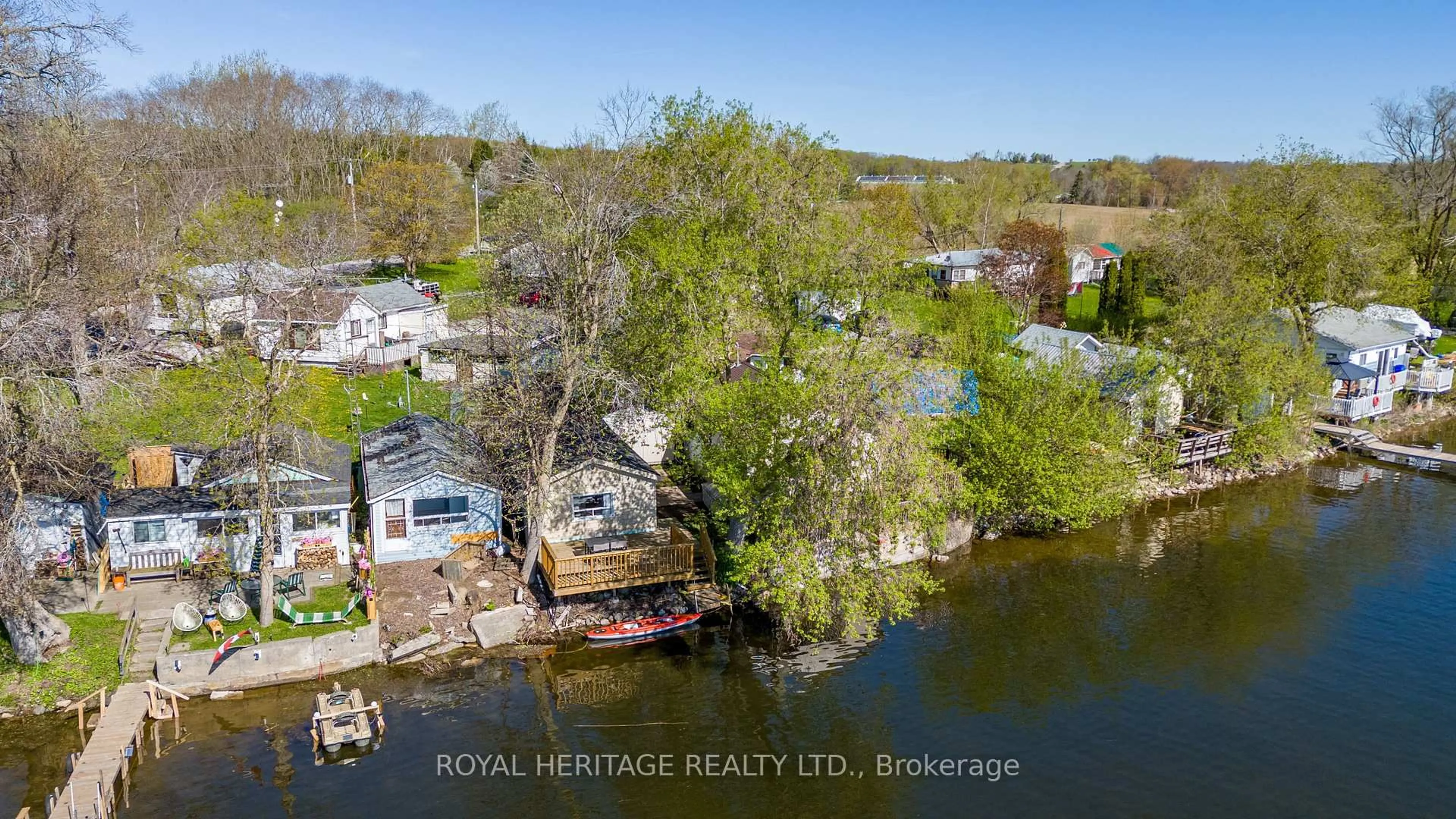 A pic from outside/outdoor area/front of a property/back of a property/a pic from drone, water/lake/river/ocean view for 117e Wood Duck Rd, Otonabee-South Monaghan Ontario K0L 1B0