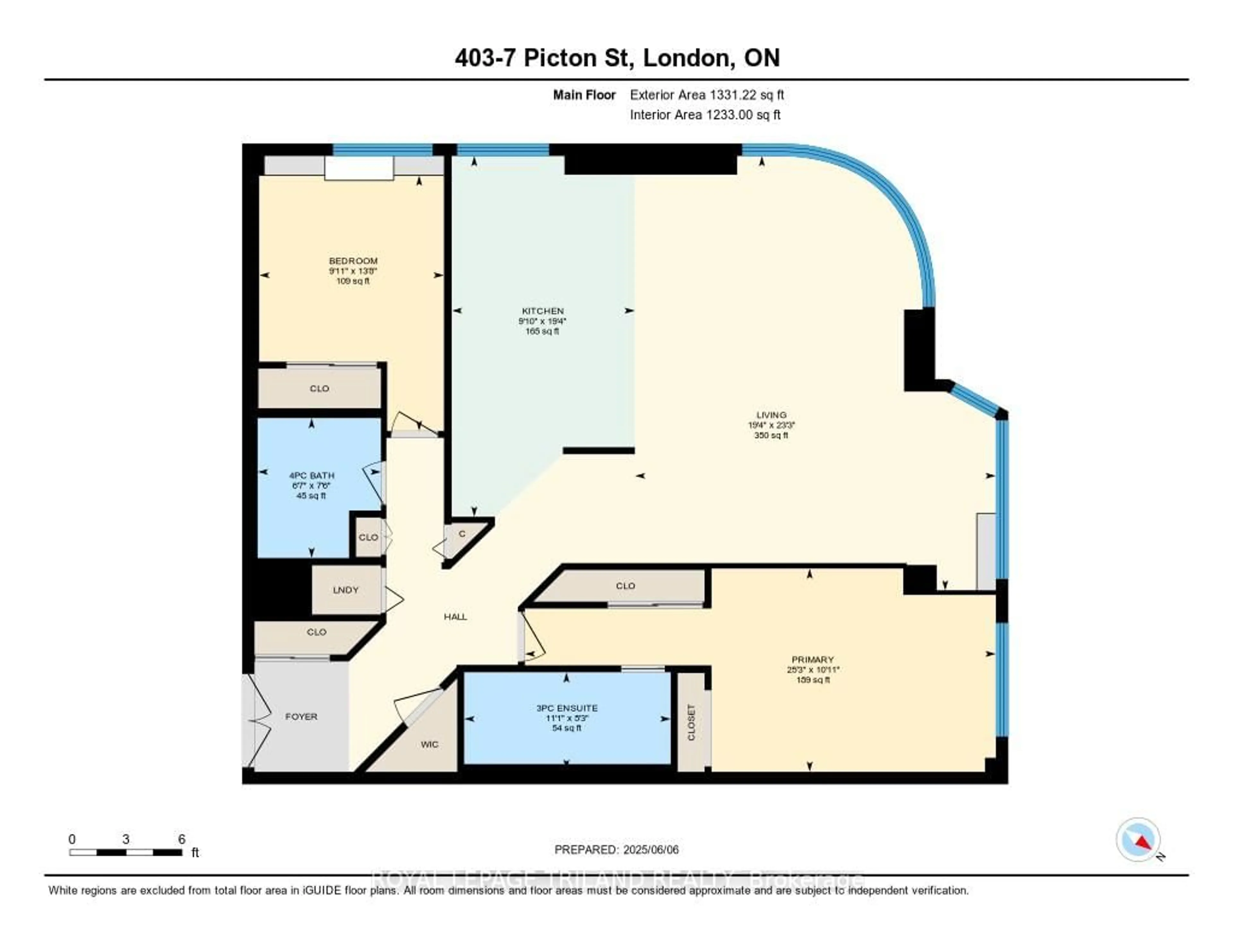 Floor plan for 7 Picton St #403, London East Ontario N6B 3N7