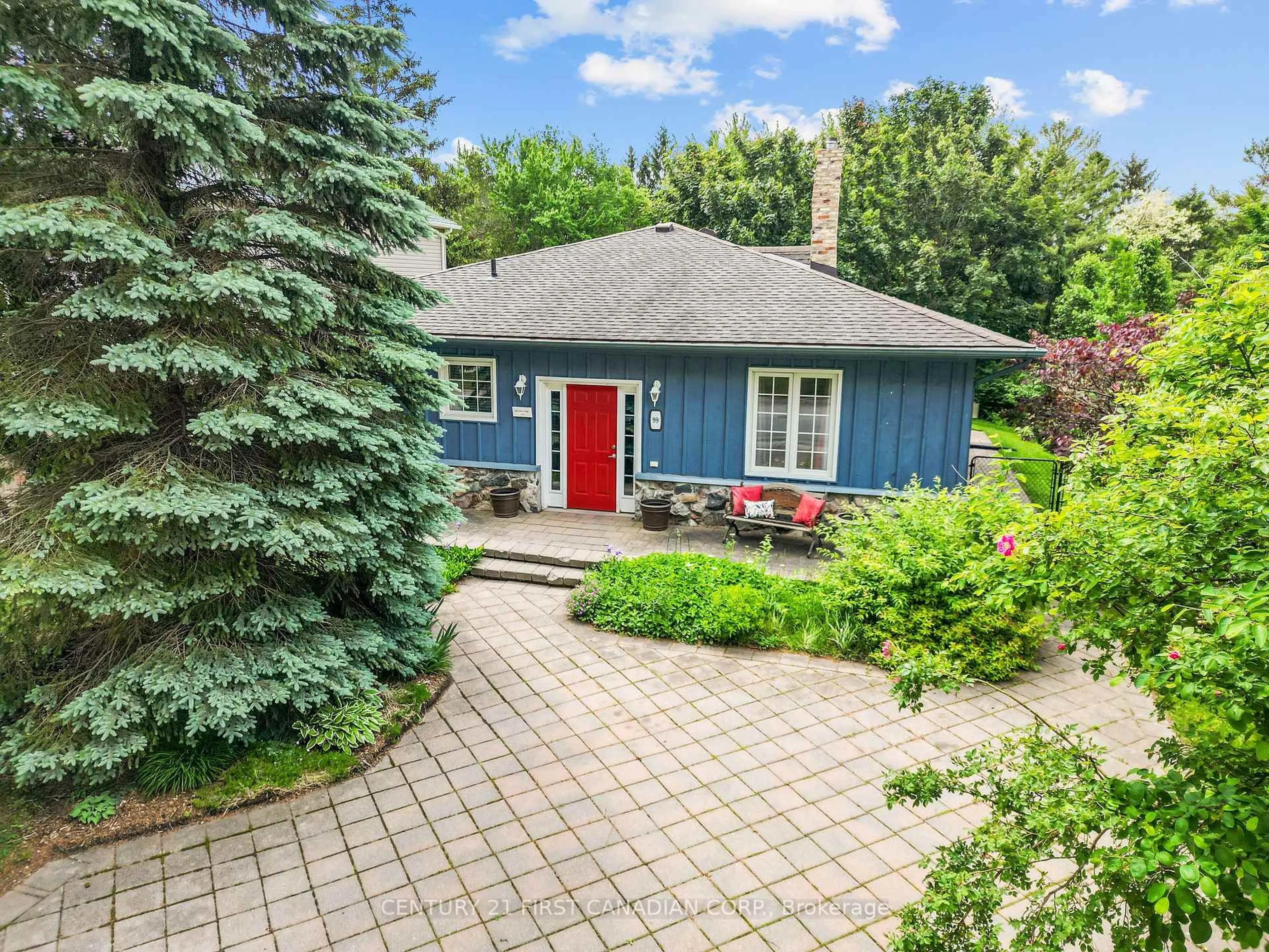 Home with brick exterior material, street for 99 Duchess Ave, Lucan Biddulph Ontario N0M 2J0