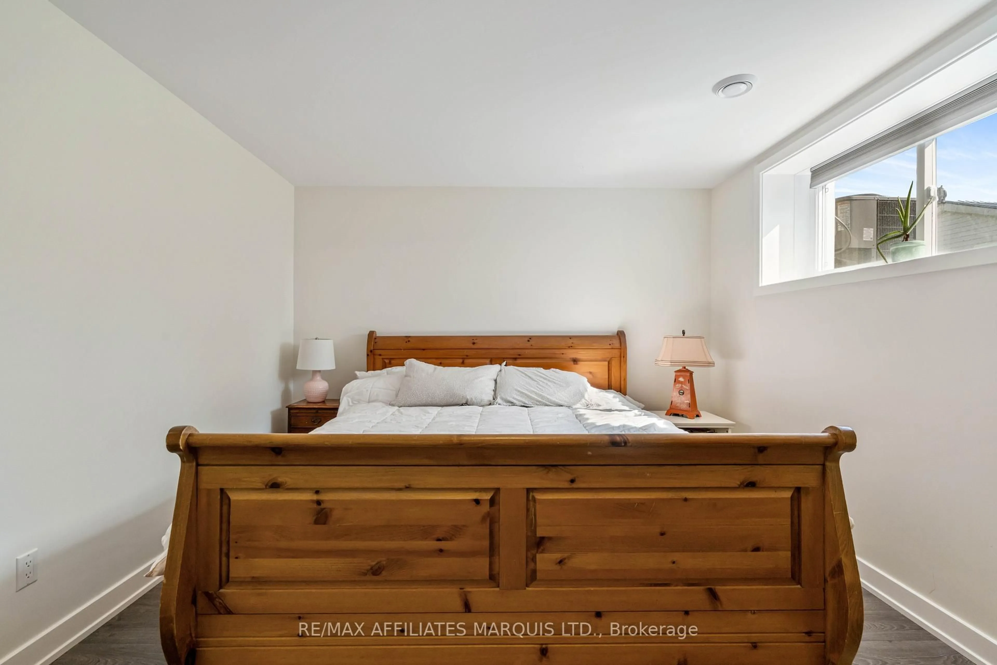 Bedroom with bed, wood/laminate floor for 106 Bishop St, North Glengarry Ontario K0C 1A0