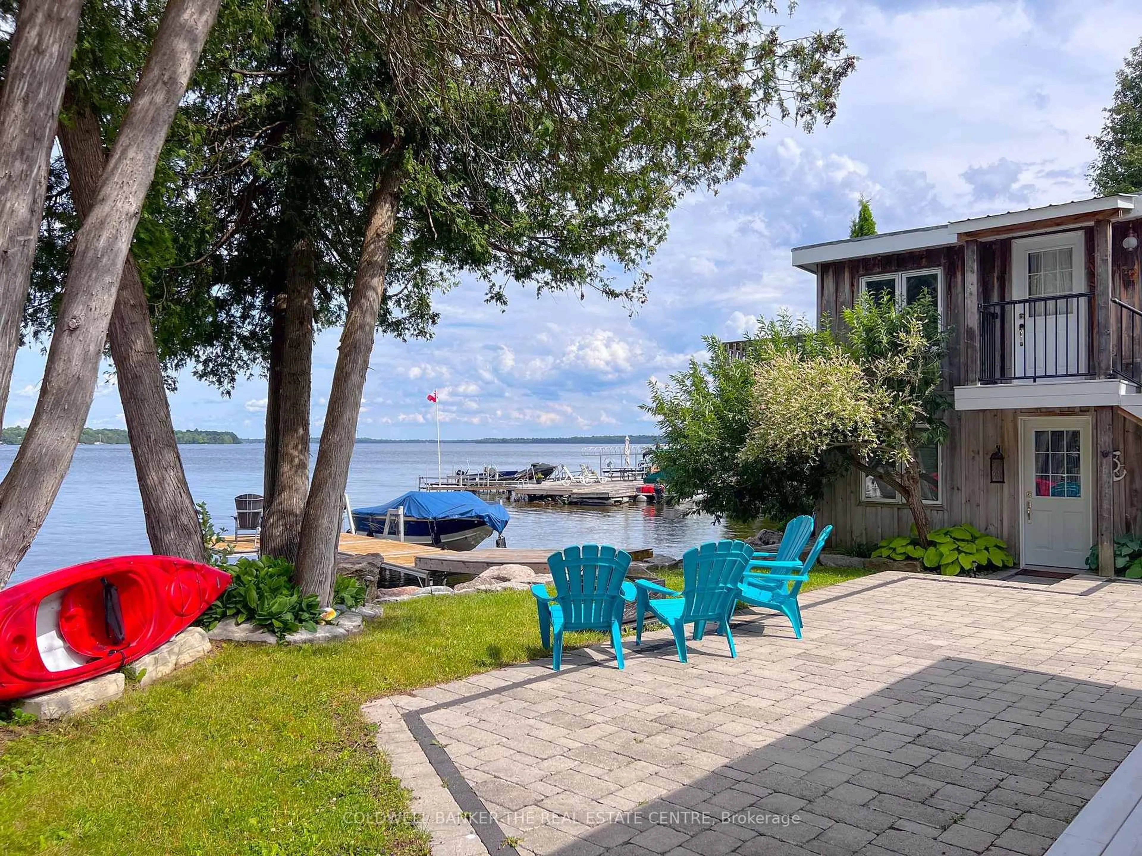 Patio, water/lake/river/ocean view for 23 Cedar Dale Dr, Kawartha Lakes Ontario K0M 2B0