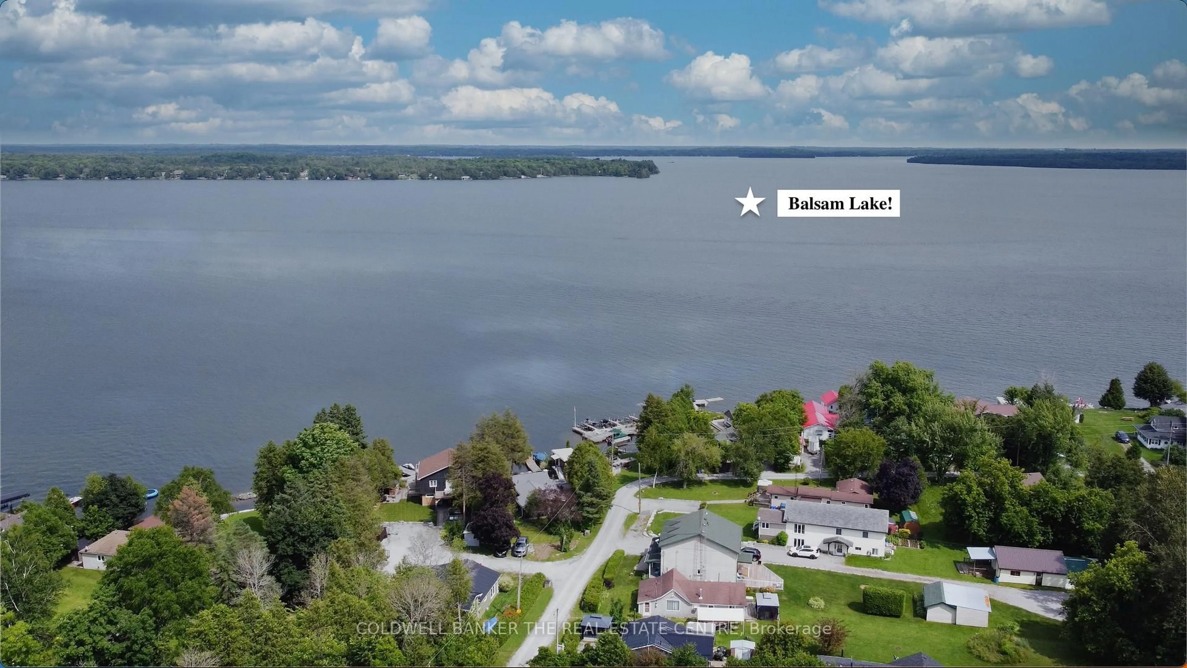 A pic from outside/outdoor area/front of a property/back of a property/a pic from drone, water/lake/river/ocean view for 23 Cedar Dale Dr, Kawartha Lakes Ontario K0M 2B0